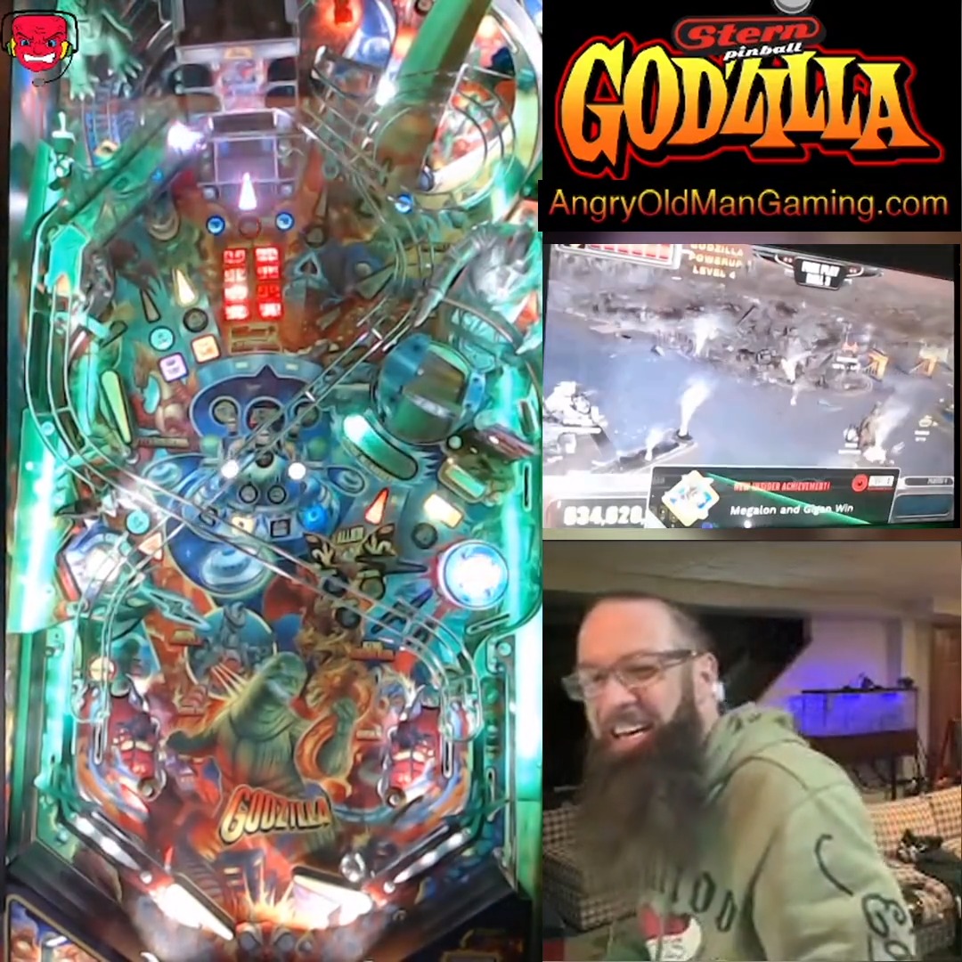 @sternpinball Achievement - Megalon and Gigan Big Win (10pts)
- Awarded for 100M+ points in vs Megalon and Gigan Battle
Godzilla (Stern-2021)
1. Activate Tier 2 Boss Battle - Godzilla & Jet Jaguar vs Megalon and Gigan
- This mode is a 3 ball multi ball.
- Two shots will light, one for Megalon and one for Gigan
2. Complete both lit shots before they time out to light super jackpot at right spinner
3. Complete the SJP shot to relight 2 new shots
4. Repeat to 100M for The “Megalon and Gigan Big Win” Achievement good for 10 Stern XP points
As a free way to support my content consider following my Twitch stream:
Twitch.tv/angryoldmangamingofficial
AngryOldManGaming.com
@angryoldmangaming.official #retrogaming #retrogamer #twitch #twitchaffiliate #epicpartner #sternachievement #smallstreamersconnect #mandalorian #jurassicpark #pinballlife #strangerthings #LordOfTheRings #pinball #ifpa #love #angryoldmangaming #Deadpool #follow4followback #pinballwizard #followforfollowback #gamerlife #pinhead #sternpinball #godzilla #xmen #likesforlike #like #grandchampion #taxi