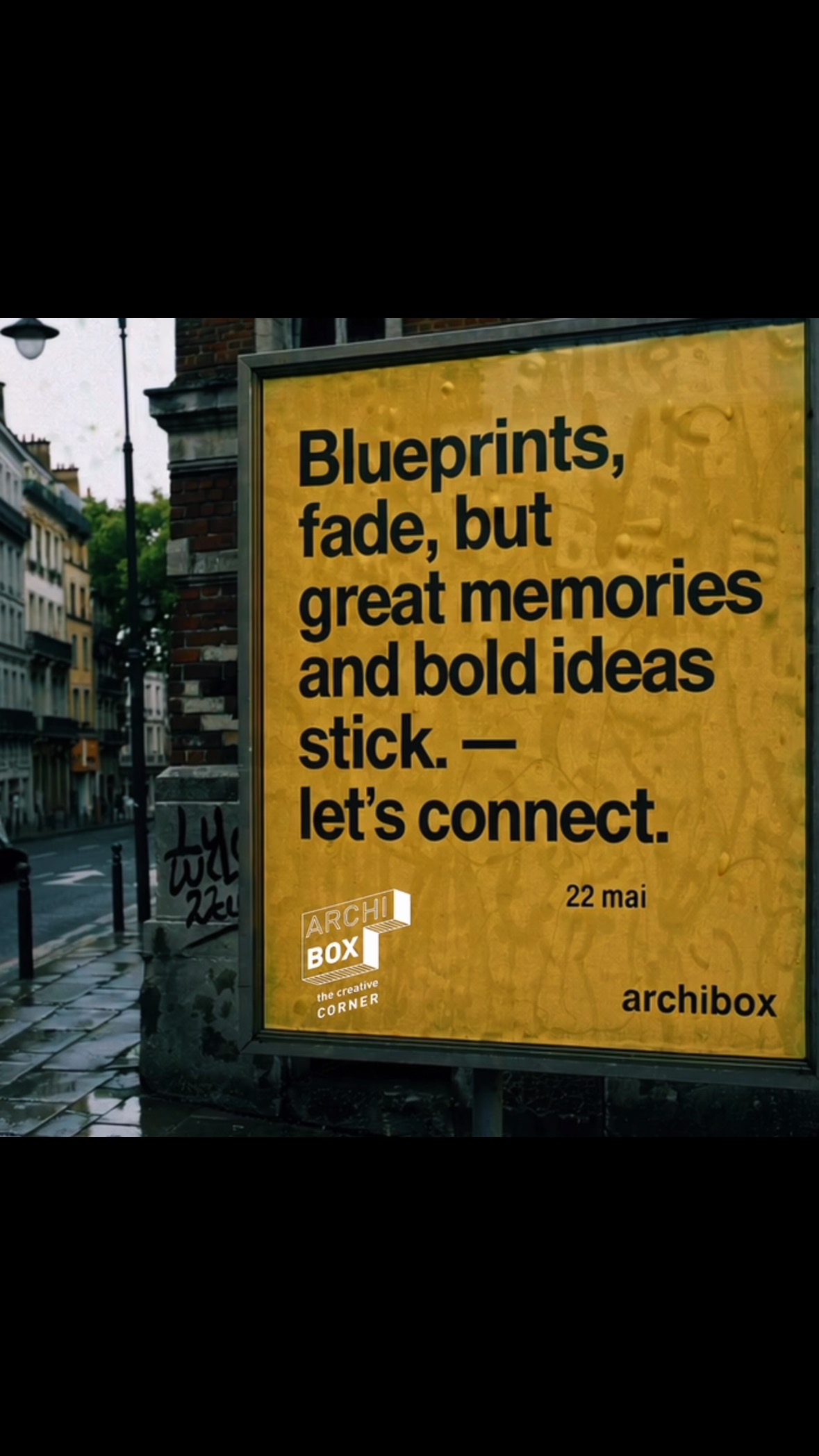 Les plans s’effacent, mais les bonnes vibes, les échanges passionnés et les grandes idées ?
Ça, ça reste.
Viens retrouver la team Archi le 22 mai — ensemble, on va créer des souvenirs (et peut-être même des chefs-d’œuvre).
#ArchiBox #VibesDesign #ÉquipeCréative #OnSeCapte #PetitesDiscussionsGrandesIdées #DesignEtFun #RéseautageStylé #InspirationEtIdées #Design #ArchitecteMood #PlusQueDesPlans #ParlonsDesign #lyon #networking
