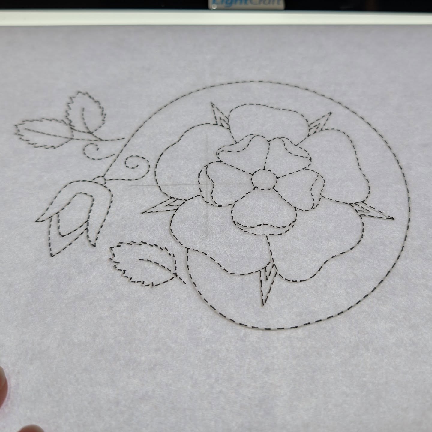 Working on making my Tudor Rose into a screen print this afternoon. When I did the Jacobean design I used illustrator to do the dashed line but I had to redraw this in pen so thought I would just make it easier and cut a step out by doing it by hand, it's more accurate so not sure why I didn't think of it before...I may redo the Jacobean depending on how this turns out but at least I have plenty of vinyl to recut it and use the other as a test version.
#textileart #fiberart #inspiredbynature #handmade #embroideryart #tudorrose #embroideryartist #screenprint #cricutscreenprinting #embroiderytutor #silk #embroideryinstaguild #embroiderydesign #embroiderystudio #artist #embroiderystitches #embroideryonline #embroideryclass #embroideryclass #RoyalSchoolofNeedlework #rsnalumni #rsntutor #rsnfellowship #workinprogress