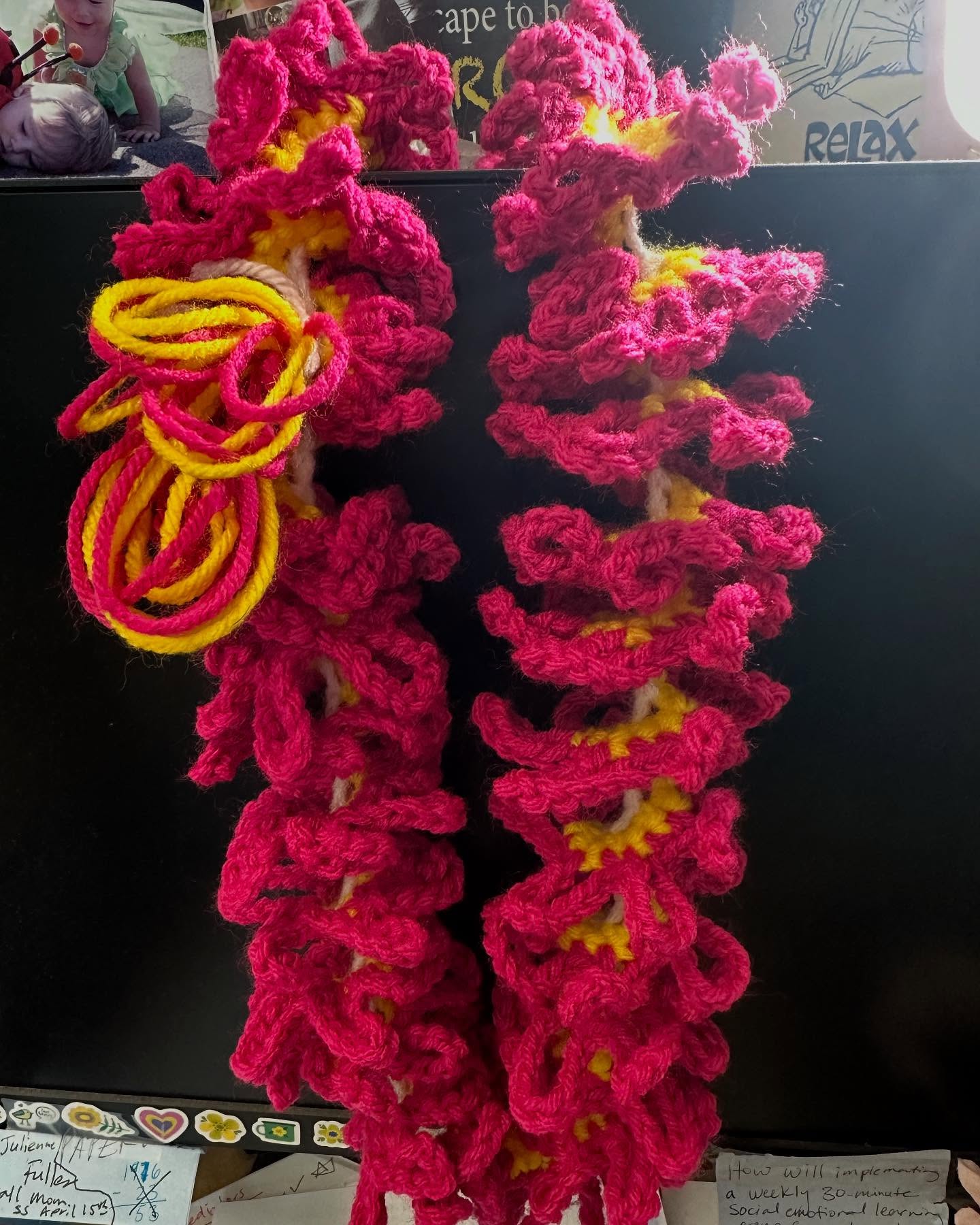 Pretty sure the pink is my favorite lei so far 🤗💕💕💕