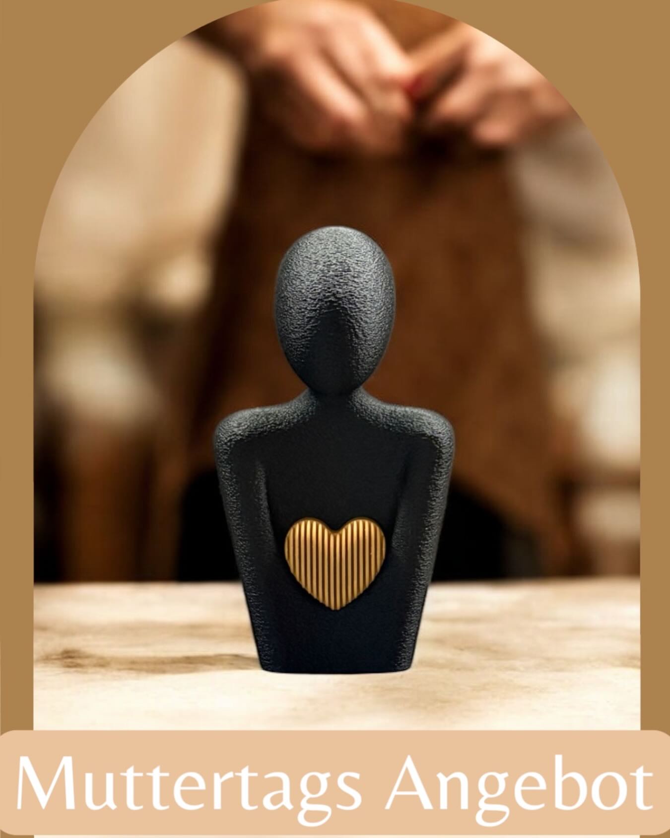Auch in Schwarz - Gold erhältlich, das etwas „besondere“ Geschenk #muttertag #geschenk #3dprint