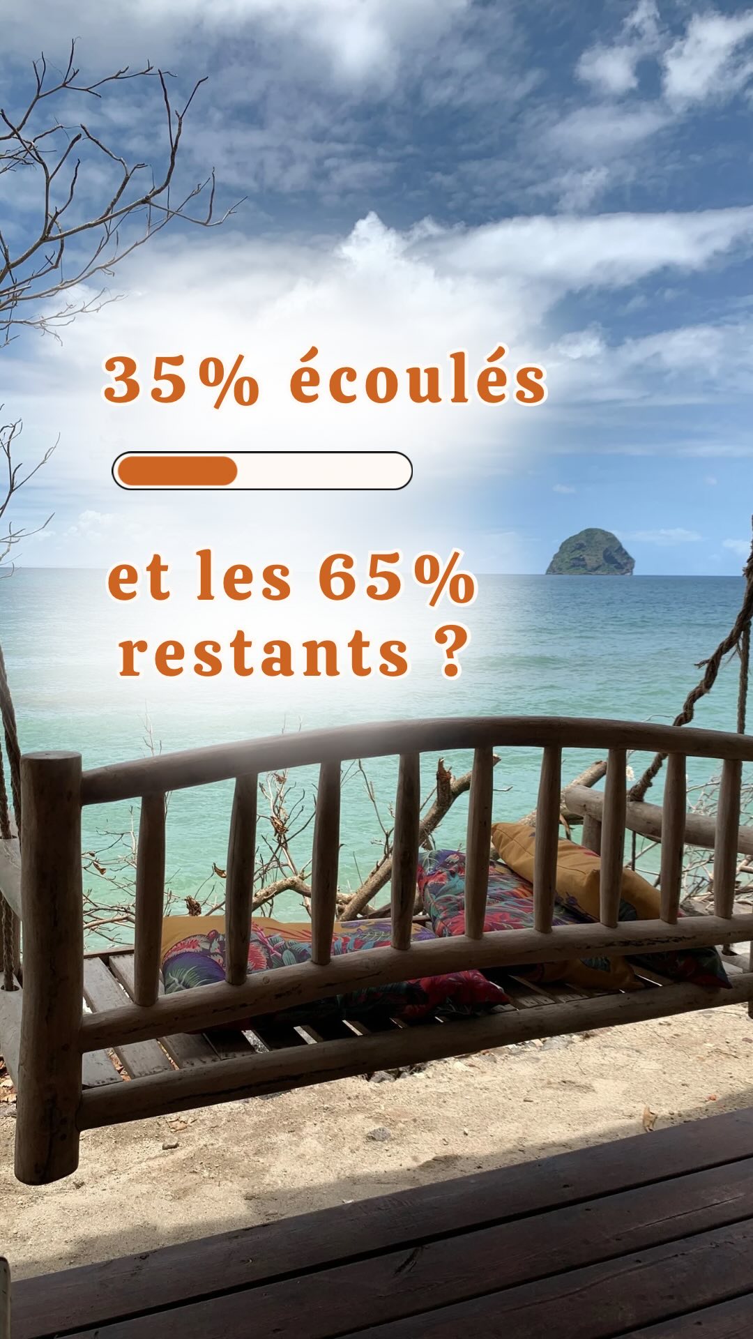 ⏳ aujourd’hui 35% de l’année sont déjà passés.
Tu pourrais rester bloquée sur ce chiffre et regretter le temps qui s’est écoulé…
Ou…
Tu peux prendre une vraie pause, respirer un coup 🧘🏽♀️
Et te poser une question simple :
👉🏽 Qu’est-ce que je veux faire des 65% restants ?
Tu as encore le pouvoir de choisir.
Tu peux encore façonner le reste de ton année.
💬 Dis-moi en commentaire : quel mot te vient quand tu penses aux 65% restants ?
—
#clarteetconfiance #entrepreneusesereine #ralentirpourmieuxvivre #intention2025 #milieudannee #bilaninterne #alignementproperso #femmesentrepreneures #paixinterieure #coachingdevie #equilibrevieproperso #entreprendreautrement #sarahtecoach