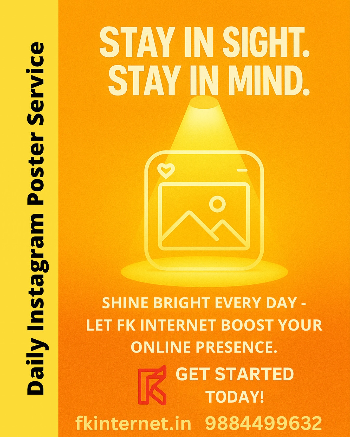 🌟 Stay in Sight. Stay in Mind. 🌟
Daily Instagram posts aren’t just content – they’re the key to keeping your brand front and center! 🚀
Consistency = Visibility. Visibility = Sales. 💥
💡 Shine Bright Every Day – Let FK Internet boost your online presence and turn followers into customers.
Ready to get started? Tap the link in bio or visit 👉 fkinternet.in
#InstagramMarketing #BrandVisibility #DailyPosting #FKInternet #SocialMediaGrowth #BusinessBoost #MarketingTips #StayVisible #StayEngaging #StayWinning