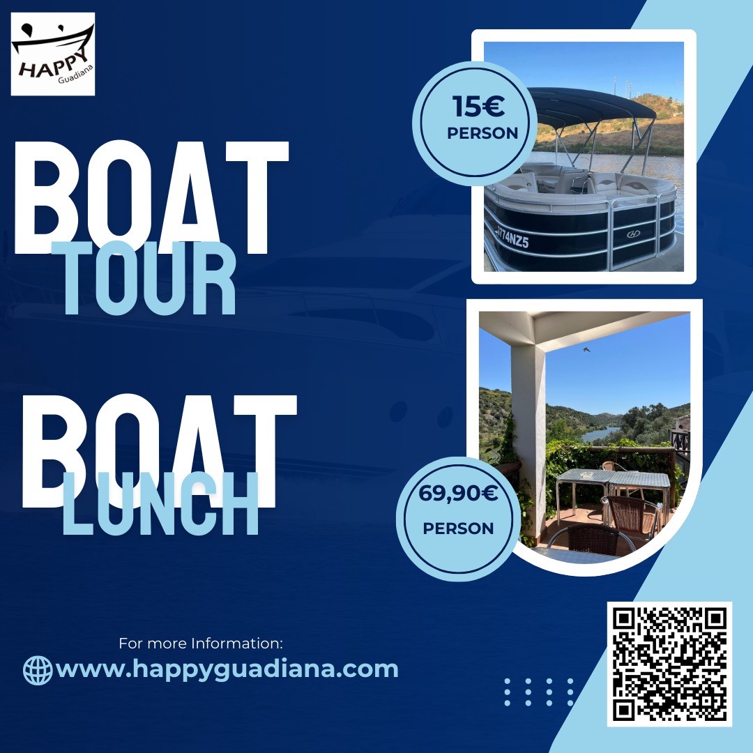 🌊 Passeios de Barco no Rio Guadiana
Explore o Rio Guadiana num passeio tranquilo e cheio de história.🚢
A bordo do nosso barco navegue nas águas do magnífico rio Guadiana, enquanto descobre as magníficas paisagens que este descobre bem como a património histórico da Vila de Mértola!
Passeio com almoço incluído numa das Aldeias ribeirinhas do nosso Guadiana!
Mais informações no nosso site!
www.happyguadiana.com
#happyguadiana #boattours #boat #turismorural #turismoalentejo #turismomertola #mertola #rioguadiana #minadesãodomingos