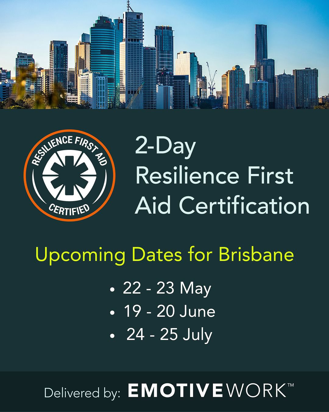 Spots are filling for the next 3 Resilience First Aid sessions.
If you’ve been thinking about doing it—now’s the time.
This isn’t just a course.
It’s a proactive, practical way to care for mental health—your own and the people around you.
We cover the skills, the language, and the science to support real conversations and real change.
You’ll walk away more equipped, more connected, and more confident.
And you’ll be part of a growing movement to make workplaces and communities safer, more resilient places to be.
Swipe to see what it looks like in action →
Link in bio to book your spot.
DM me for more details.
#ResilienceFirstAid #EmotiveWork #BuildResilience #WorkplaceWellbeing #LeadershipDevelopment #PsychologicalSafety #MentalHealthAtWork #ProactiveCare #wellbeingtools