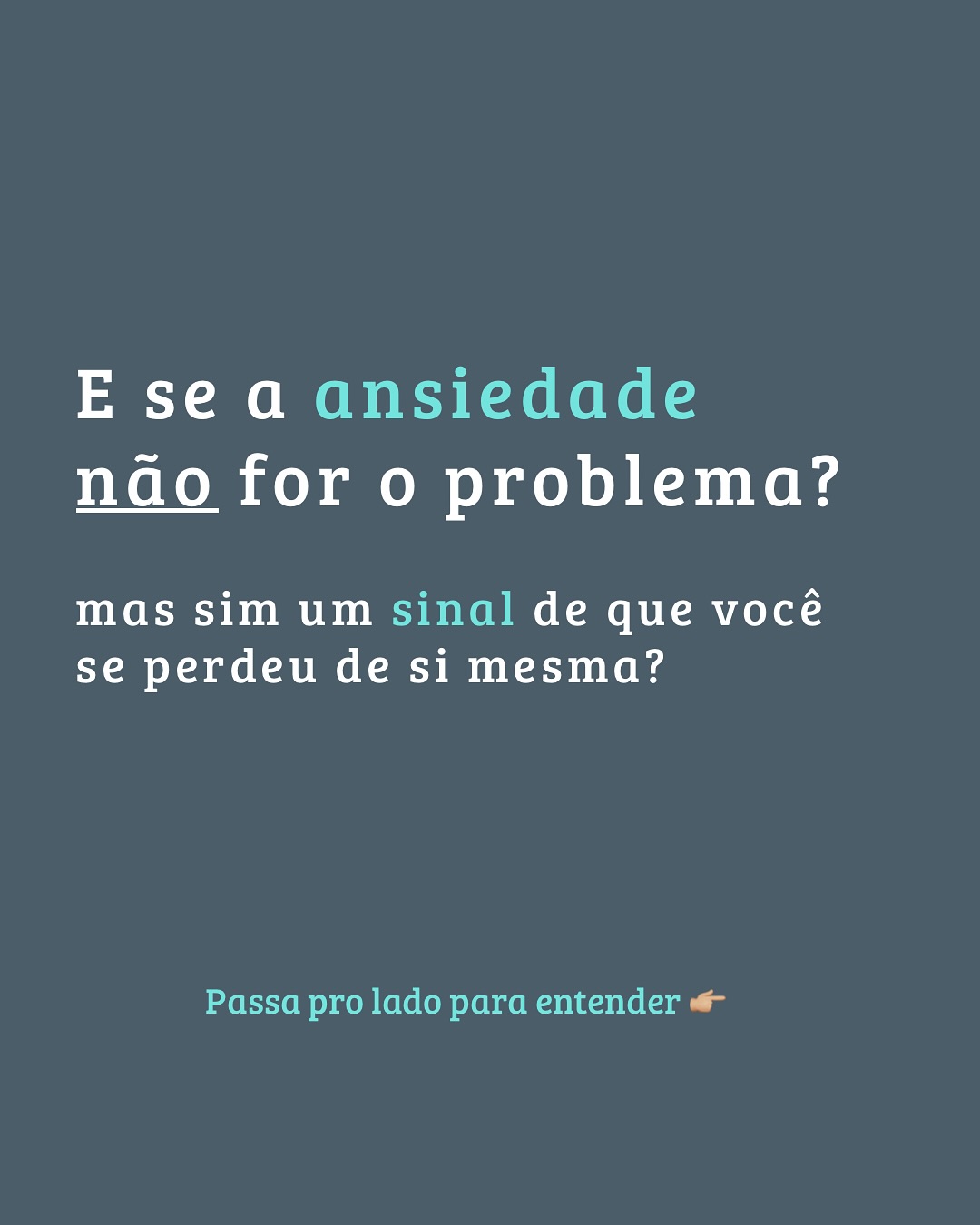 Por aqui sempre bato na tecla que a ansiedade é só o que está “visível”, mas o problema real vai muito além. E muitas vezes isso tá ligado a autoestima, a forma como você se enxerga.
Se você se identifica com esse post, que tal começar a compreender e lidar de verdade com o real problema?
Me chama no direct ou pelo WhatsApp através do link da bio para que eu possa te explicar como funciona meu trabalho 💬