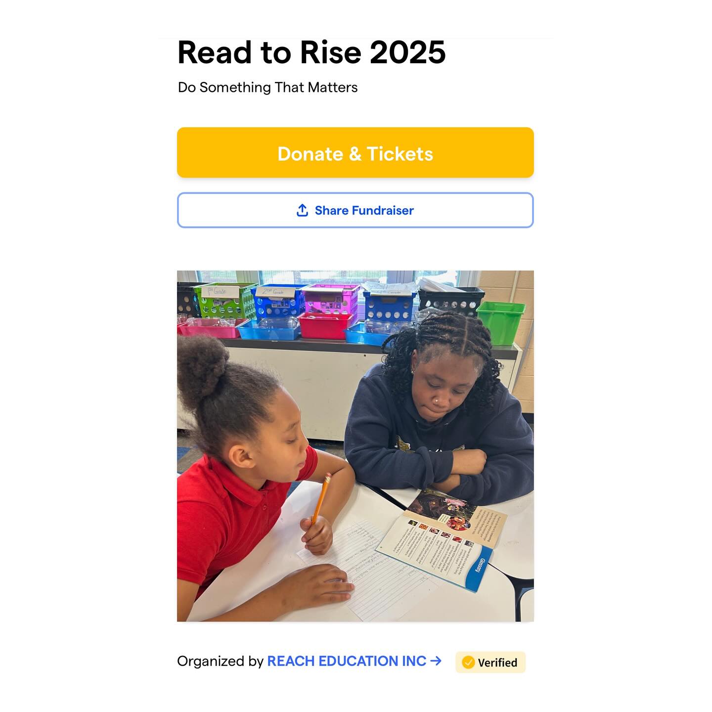 Today’s the day! Reach’s online auction is now live! 📣‼️ Please visit the link on our Read to Rise highlight for easy access to the auction page.
This auction will conclude on May 8 at 7:15pm, so be sure to get your bids in during this time. We have been gifted a wonderful assortment of tasty treats, activities, gifts, experiences, and more!
Auction items include things that will satisfy the food lover or satiate the thirst of the adventure seeker. There are also plenty of items for sports and fitness enthusiasts as well as the avid reader.
Every winning bid supports Reach teens on their journey to become stronger readers, leaders, and agents of change in their communities and beyond.
