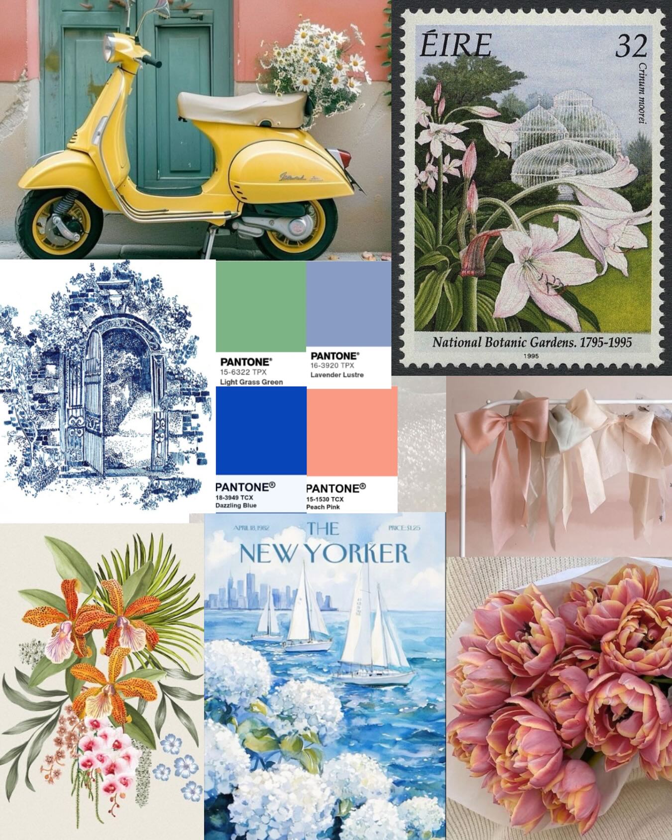 Summer 25 capsule mood board! 💞⛅️🌊