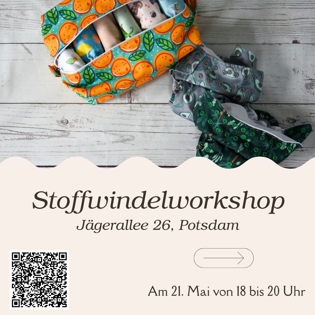 Entdecke die bunte Welt der Stoffwindeln – Workshop bei Hebamme-Potsdam ❤️ In unserem Stoffwindel-Workshop erhältst du wertvolle Einblicke in die vielfältige und farbenfrohe Welt der Stoffwindeln. Gemeinsam werden wir verschiedene Systeme und Materialien erkunden, damit du bestens informiert bist. Was erwartet dich im Workshop? *Vor- und Nachteile von Stoffwindeln: Wir vergleichen die Vorteile von Stoffwindeln mit denen von Wegwerfwindeln. Systeme und Materialien: Du erfährst alles über die unterschiedlichen Wickelsysteme und deren Vorzüge sowie mögliche Nachteile. *Praktisches Handling: Wir zeigen dir, wie du Stoffwindeln richtig handhabst, lagerst und wäschst. *Praktische Übungen: An einer Wickelpuppe hast du die Möglichkeit, das Anlegen und Wickeln mit Stoffwindeln direkt zu üben. Selbstverständlich stehe ich dir während des Workshops für alle Fragen zur Verfügung. Bitte beachte, dass dieser Workshop keine Einzelberatung ersetzt. Nach dem Workshop: Du erhältst ein Handout als E-Book mit den wichtigsten Informationen sowie Rabattcodes für den Erwerb. Zudem hast du die Möglichkeit, ein Mietpaket oder ein Testpaket mit 10% Rabatt zu buchen. Auch eine persönliche Stoffwindelberatung (mit 20 % Rabatt) kannst du nach dem Workshop buchen. #stoffwindelnpotsdam #stoffwindelworkshoppotsdam #stoffwindelnmieten #stoffwindelnmachensüchtig #stoffwindelnsindcool