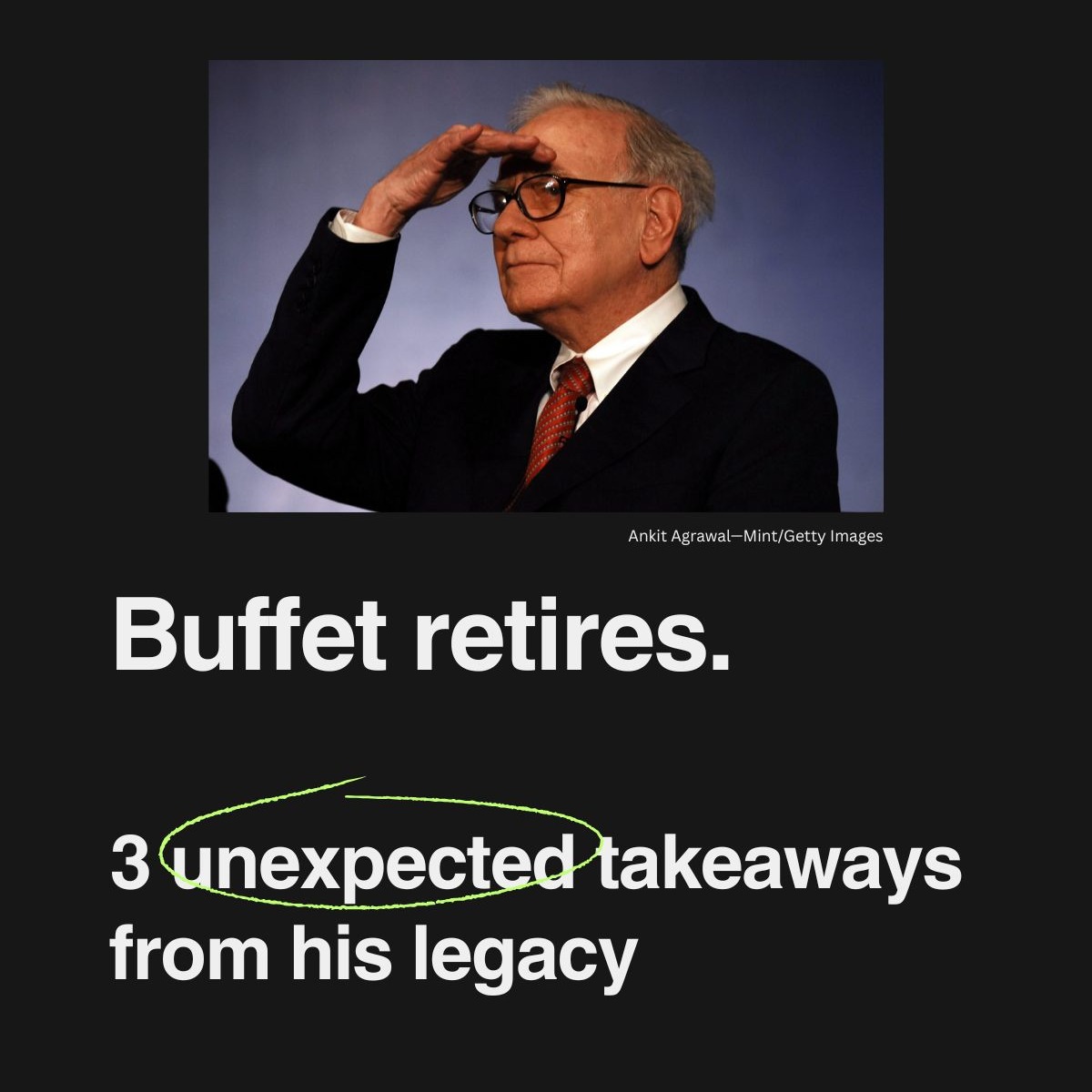 When I heard of the Legend retiring, these three lessons I once learned first came to mind. Sharing them with you.