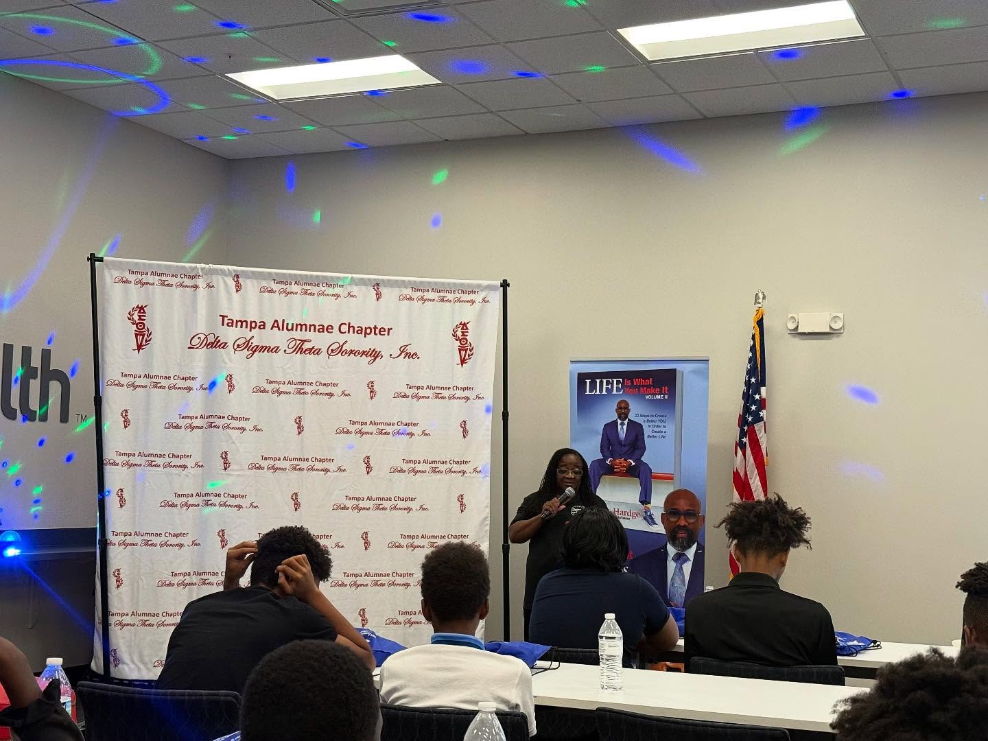 Last night, the Tampa Alumnae Chapter of Delta Sigma Theta Sorority, Incorporated. Hosted EMBOIโs 4th Annual Signature Event: Empowering Our Males: Candid Conversations with the men of tomorrow. The event was another success.
RQQ to the Brothers of Omega Psi Phi Fraternity, Incorporated. For pulling up in full support! Special shoutout to Bro DeLawrence Shepard and Bro Reggie Strother of the Epsilon Mu Mu Chapter for sitting on the panel and sharing their powerful testimonies. Your voices matter, and the young men in the room left inspired and uplifted.
Reach One Teach One
#uplift #BlackExcellence #MentorshipMatters #blackboyjoy #ServiceInAction #omegapsiphifraternityincorporated #deltasigmathetasororityincorporated