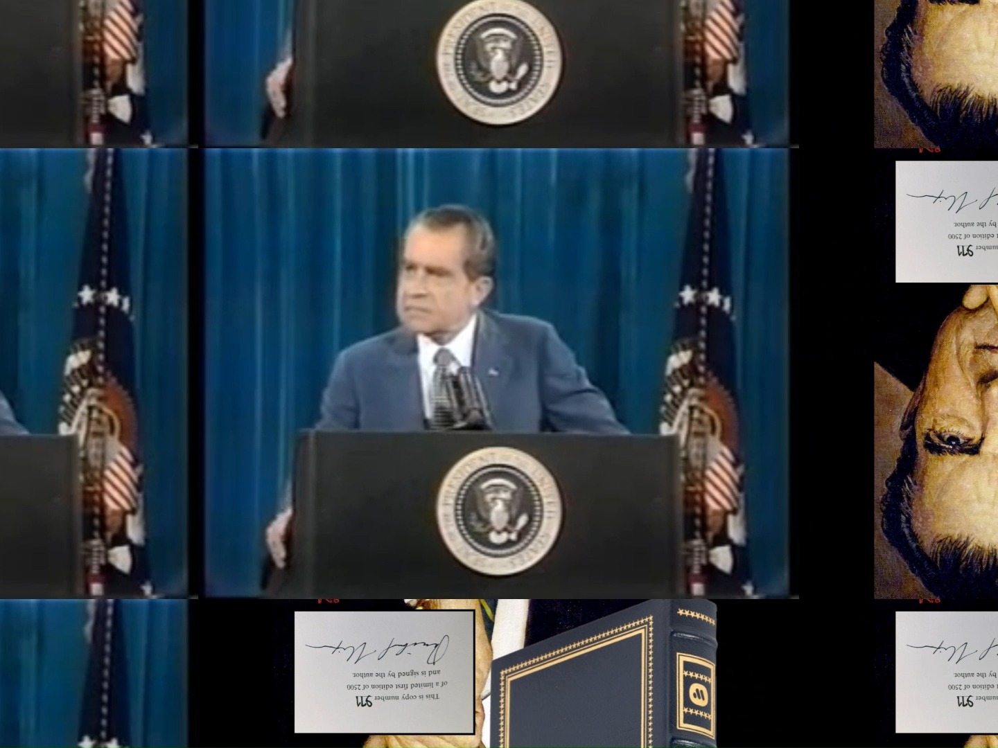 A signed book with a story as captivating as the pages within 📖✨
This isn't just any copy of Leaders—it's Rose Mary Woods' personal edition, signed twice by Richard Nixon himself. Woods, Nixon’s longtime secretary and confidante, stood by his side through every political triumph and turmoil, including the infamous Watergate scandal. More than a book, it's a piece of history—elegantly bound in blue leather, gilt-stamped, and packed with provenance, including rare inaugural invitations and an original 1973 press photo of Woods at a White House event.
A testament to loyalty, leadership, and legacy. Would you add this to your collection? Free Shipping - Free Returns 🔥
.
.
.
#HistoricalTreasures #RichardNixon #PresidentialHistory #RareBooks #Watergate #Leadership #RoseMaryWoods #signedbooks