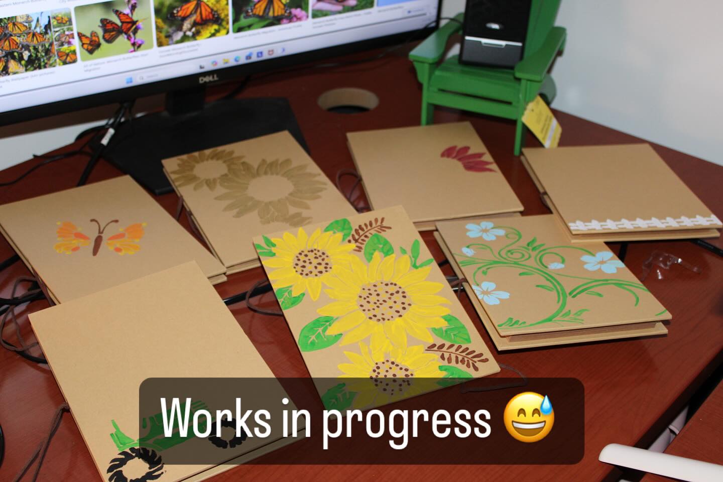 #sunflowers #painting #seedlings #planting #gardening #notebooks #journals #organization