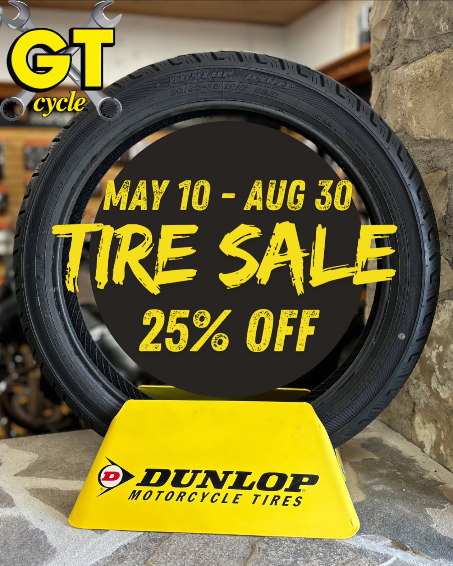 2025 Tire Sale Starts this Saturday May 10th! 25% OFF ALL TIRES! Sale runs from May 10th - Aug 30th 2025
Call, text or stop by the shop for Tire recommendations, pricing, availability and install estimates.
Good Times Cycle
GT Cycle Inc.
Shallow Lake, ON 🇨🇦
519-935-2424
#goodtimescycle #gtcycle #shallowlake #harleydavidson #tiresale #motorcycletires #owensound #portelgin #tiverton #kincardine #saublebeach #tobermory #meaford #thornbury #bluemointains #collingwood #wasagabeach #dunlop #avon #metzeller #michelin #pirelli #bridgestone #shinko #continental_tire #kenda
