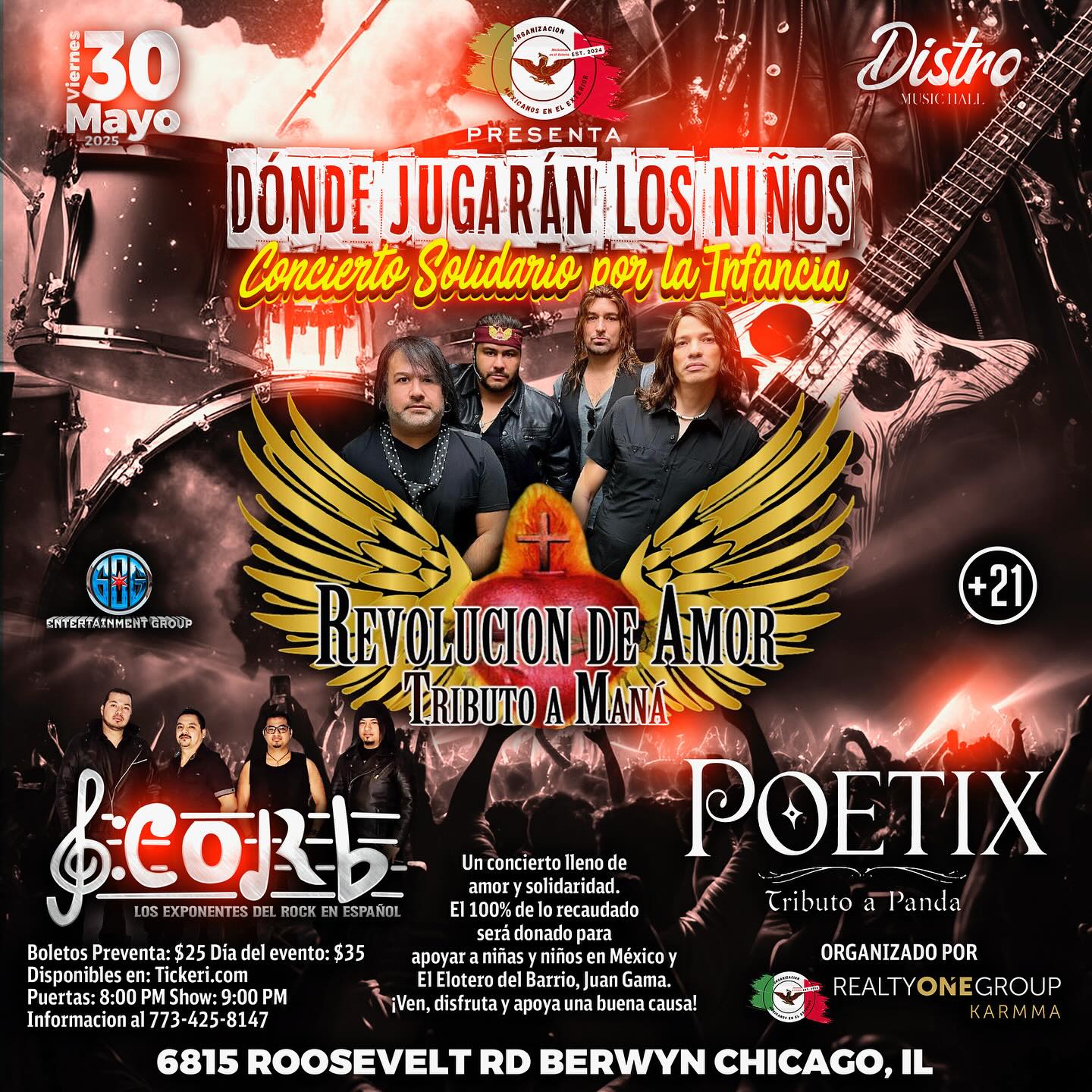 La comunidad se une con música!🎶
Este concierto se estás organizando con mucho esfuerzo y 💖 pero necesitamos tu ayuda para hacerlo posible.
🎸 Comparte, invita, asiste🫶
#mana #revoluciondeamor #RDA #concierto
#distroberwyn #corb #poetix #