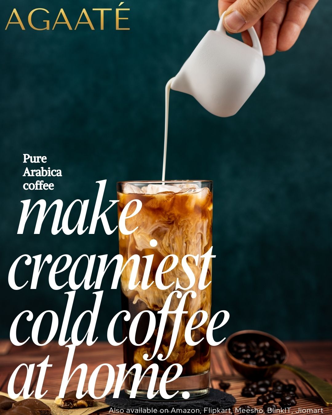 Creamy. Dreamy. Chilled to perfection. ❄️
Turn your kitchen into a café with Agaate’s 100% Pure Arabica Instant Coffee.
Whether it’s a lazy Sunday or a busy weekday, your perfect glass of creamy cold coffee is just a stir away.
✨ No fancy machines. No long waits. Just smooth, aromatic richness in every sip.
💡 Pro tip: Add ice, cold milk, and blend it smooth for a summer treat you’ll crave!
Make it your way. Make it with Agaate.
📦 Also available on:
Amazon | Flipkart | Meesho | Blinkit | Jiomart
#AgaateCoffee
#ColdCoffeeAtHome
#PureArabica
#CoffeeGoals
#HomeBarista
#CreamyCoffeeCravings
#InstantCoffeeMagic
#CoffeeTime
#SummerSip
#CafeVibesAtHome
#BrewedBeautifully
#CoffeeReimagined
#ChilledMoments
#AnyTimeCoffee