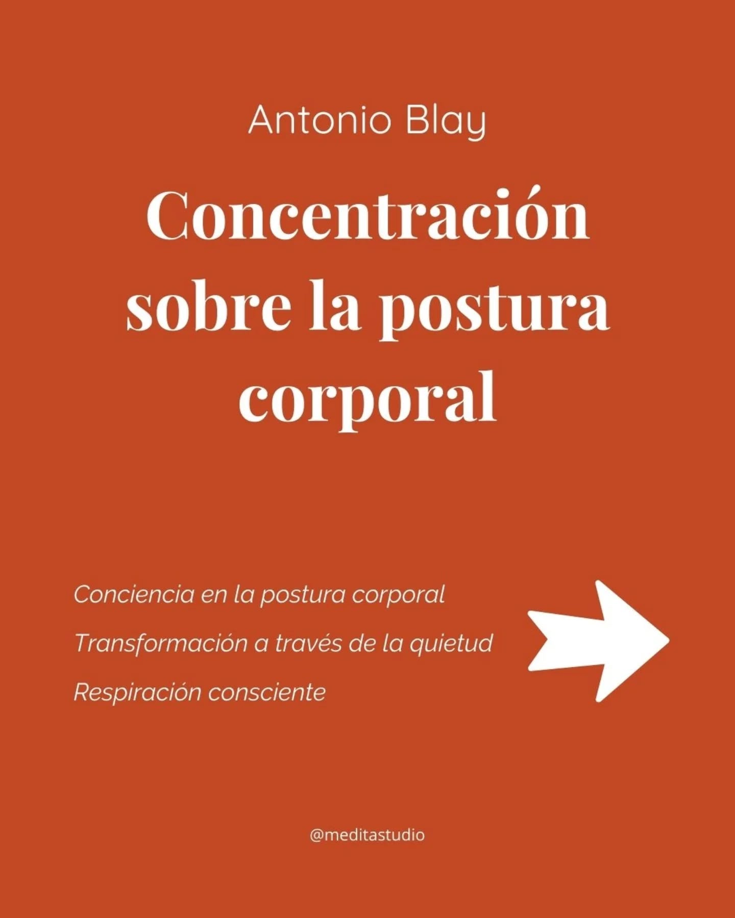 🧘♀️ ¿Y si la verdadera transformación comenzara por sentarte en silencio… y sentirte?
🌬️ ¿Y si bastara con... respirar?
✨ No necesitas hacer más. Solo estar.
📖 Lee el texto completo en el blog, de El trabajo interior (Antonio Blay) y haz la práctica propuesta de atención a la respiración y escáner corporal (25 min. guiados).
🔗 Enlace en Story:
https://www.meditayogaestudio.es/post/t%C3%A9cnicas-de-concentraci%C3%B3n-i-sobre-la-postura-corporal
📍 ¡Y ven a practicar con nosotras en Valencia, en Medita Yoga Estudio!
#Meditación #Concentración #AntonioBlay #TrabajoInterior #AtenciónPlena #SilencioInterior #Autoconocimiento #yogavalencia #CrecimientoInterior