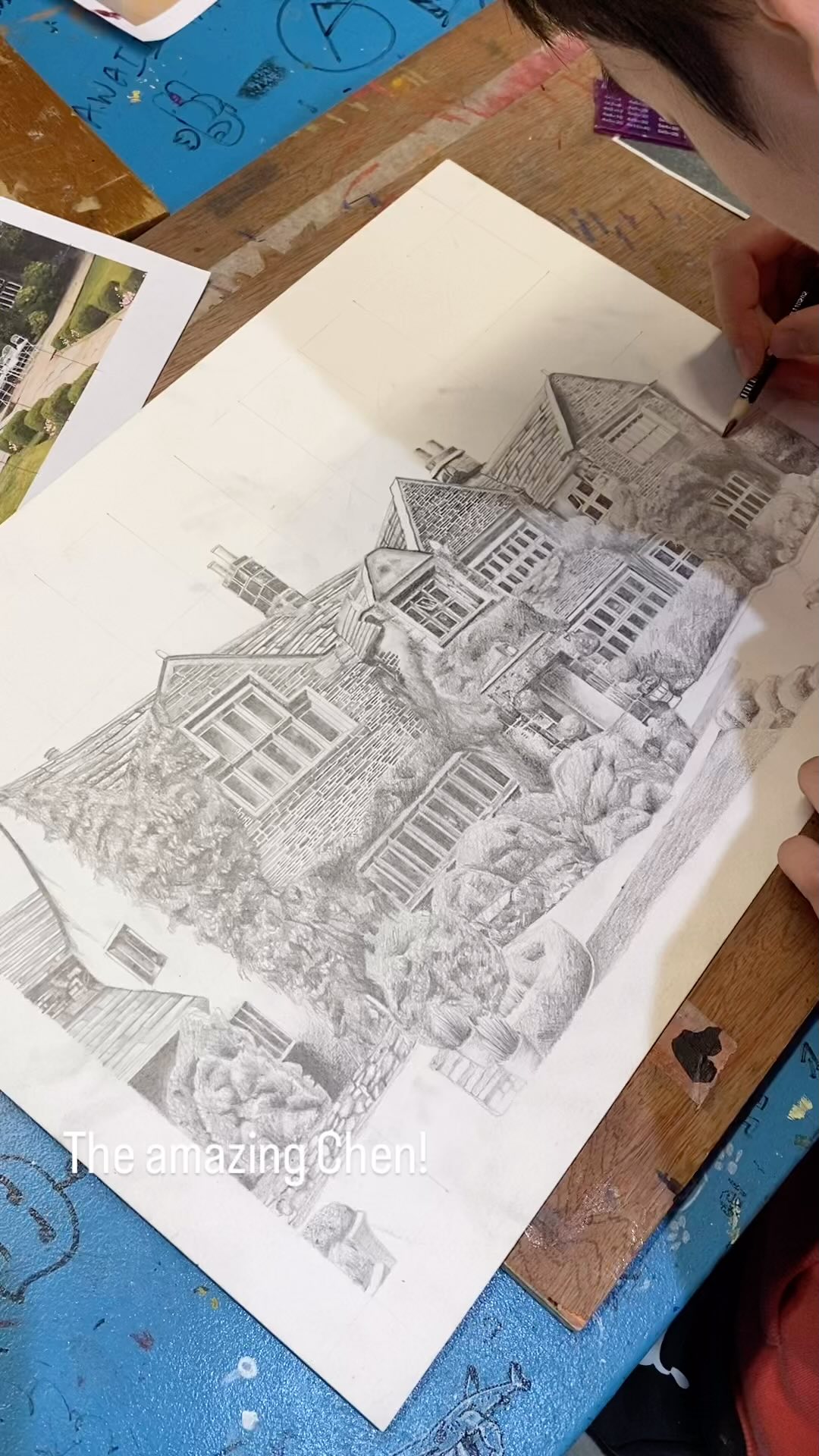 Chen! You ate amazing!! Well done! #youngdesignersacademy #drawingclass #guildford #godalming #artclass