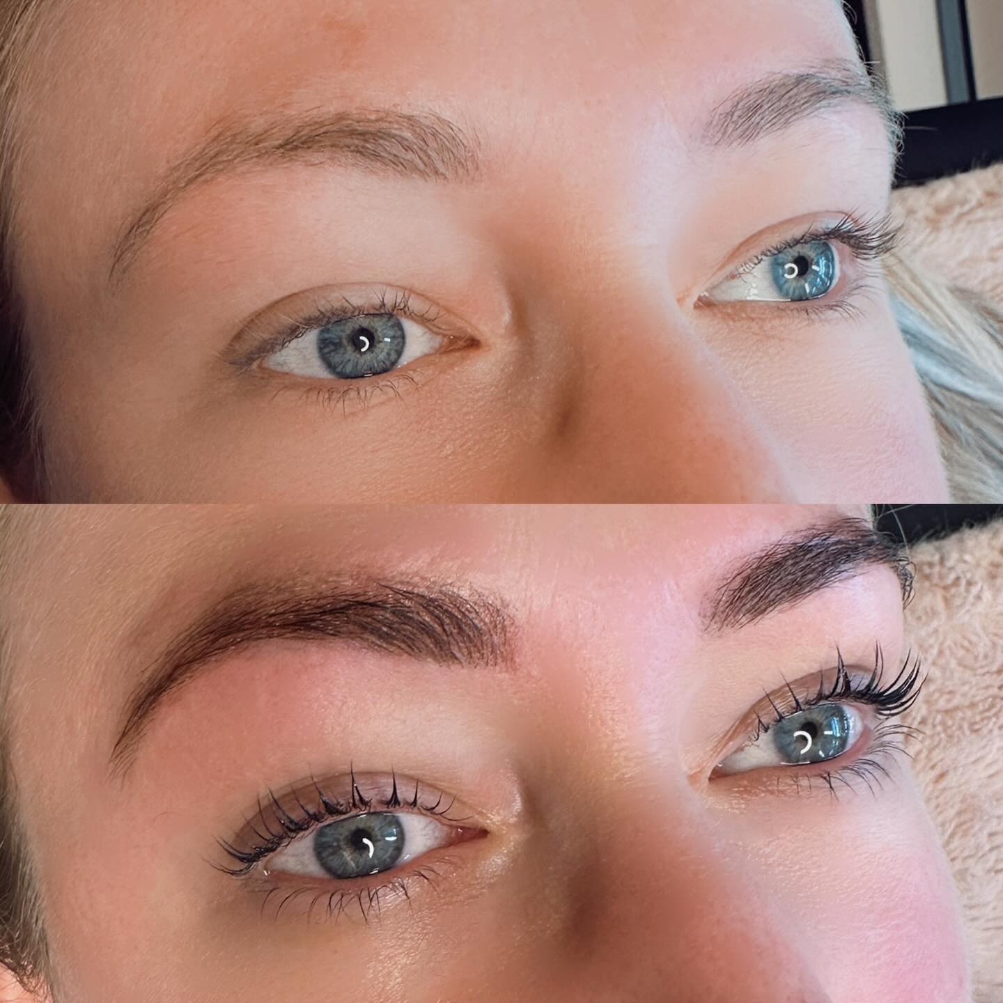 Lash lift & tint and Brow stain and tint and this babes holiday ready!!! #yyclash #browsyyc