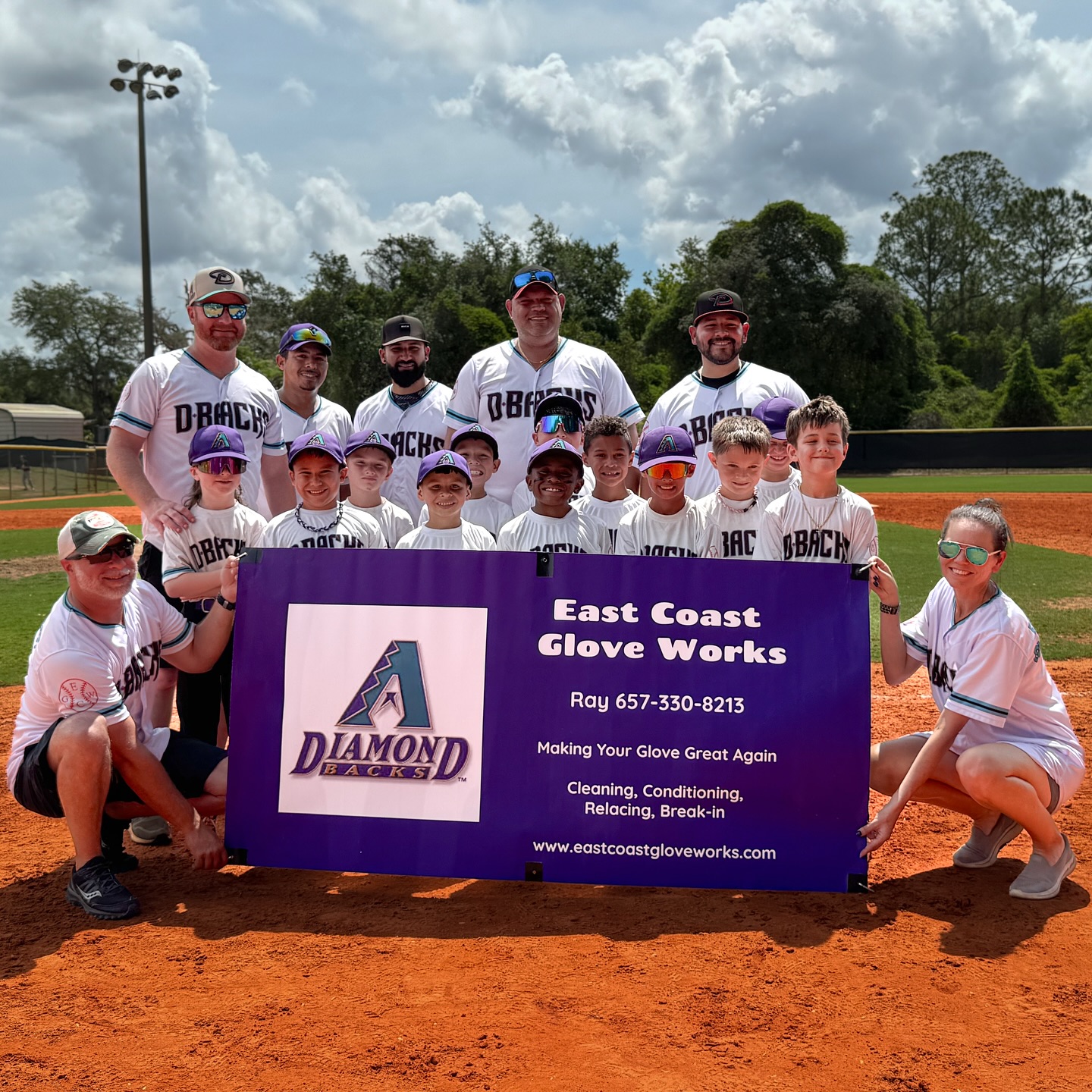 Today was a great day!! I have absolutely loved watching these kids band together when they were down, to sharing their purple home-run chain and lifting each other up!! Sad our season has come to an end, however we loved supporting these kids so much, we have already agreed to do it again next year with ‘kid pitch’ next!! Thank you to the kids, coaches, and parents for welcoming us to the baseball family! On to next season! 💜🩵🤍⚾️
#baseballlife #baseball #eastcoastgloveworks #littleleaguebaseball⚾️ #baseballgloverepair #proudmoment #sponsorship #gratefull #staygrassy #makingyourglovegreatagain