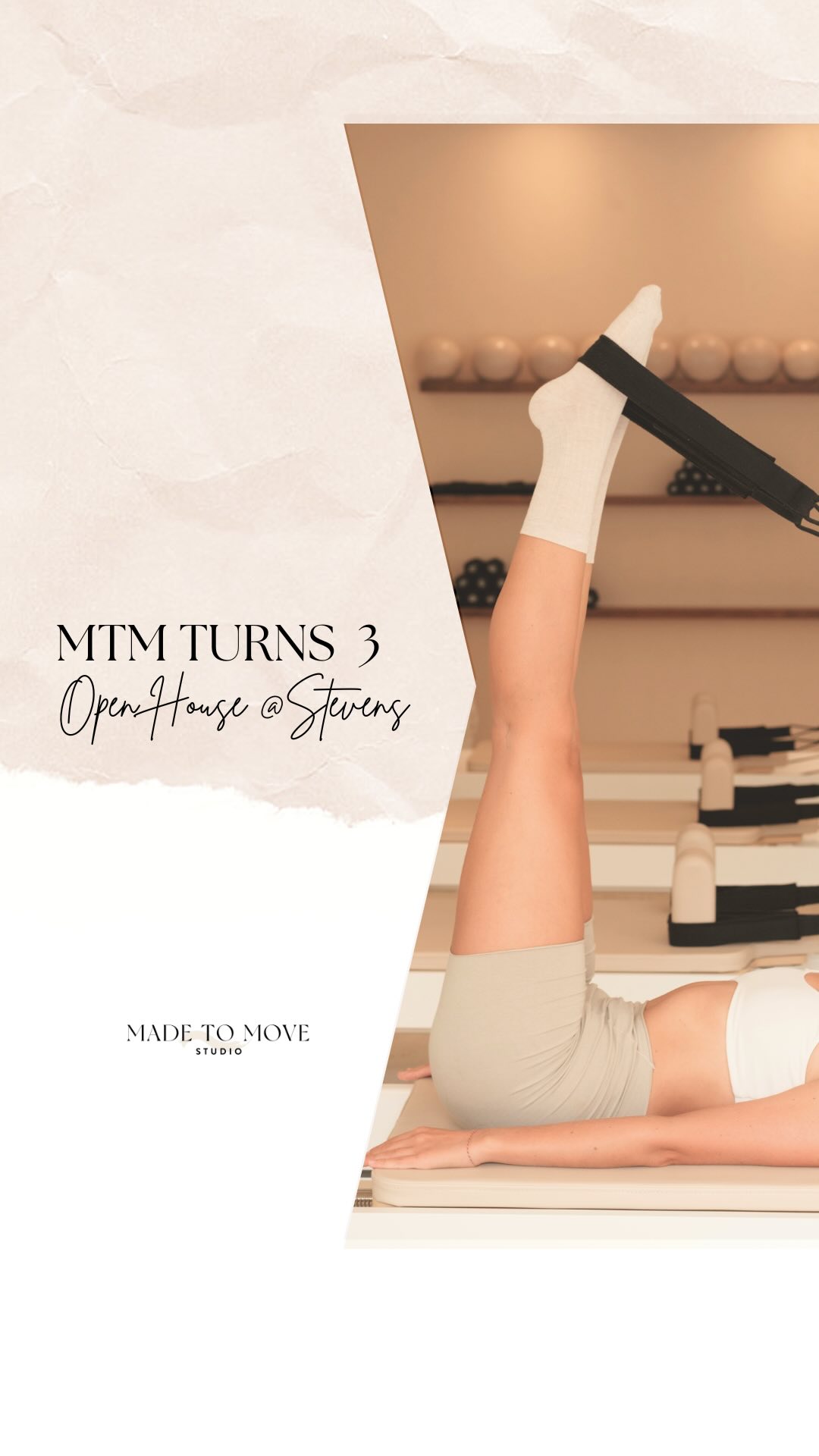 Celebrate Our 3rd Birthday with the MTM Open House 🎉
Join us from May 30-31 to introduce ourselves to our new community at Stevens- Bukit Timah.
🎁 Special Day Offers
💪 Group Classes for just $35/pax—book via madetomoveestudio.sg
🌟 Intro to Private & Duet Trials with exclusive packages
💍 Luah Jewelry Discount Vouchers to add a sparkle to your day!
You can also drop by and bring a friend along (yes - you get to earn rewards too!)
We can’t wait to share our beautiful new space with you—don’t miss out and let’s move🌟
🔗 www.madetomovestudio.sg