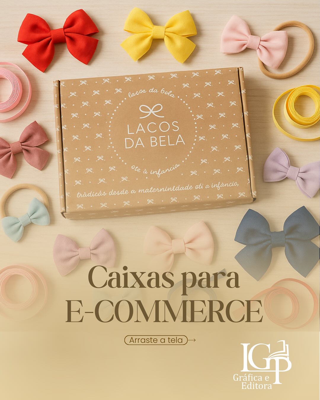 Caixa para e-commerce @lojalacosdabela. 🎀🎀🎀 #caixapersonalizada #embalagemsustentável #embalagemrecife
