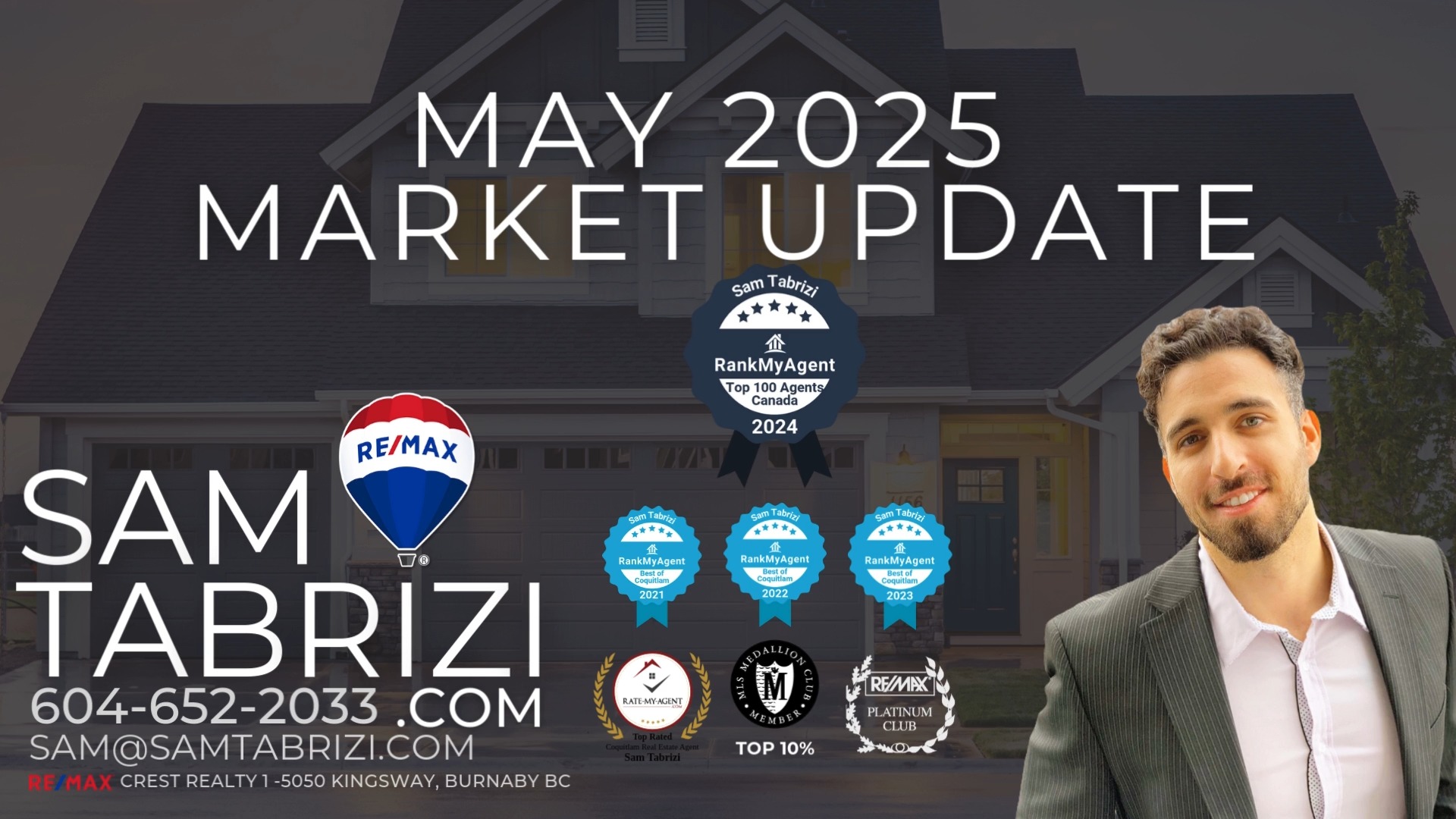 May 2025 Spring Market Report! Here I discuss the interest rates, inventory, and pricing! Make sure to reach out with any questions regarding your specific market!
#realestate #coquitlam #vancouver #vancity #portmoody #burnaby #portcoquitlam #sold #topproducer #eastvancouver #newwestminster #vancouverrealestate #surrey #newwestminster #realtor #mapleridge #market #marketreport #hot #canadarealestate #canada #presale
