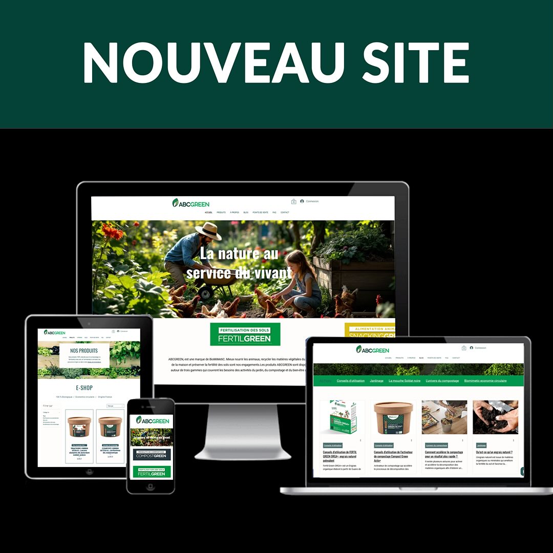 Découvrez notre nouveau site internet. Lien en bio. Et bénéficiez de 10% de remise avec le code ABCGREEN10 sur notre site e-commerce jusqu’au 31 mai ! Youpi. #fertilisant #amendement #jardín #compostage