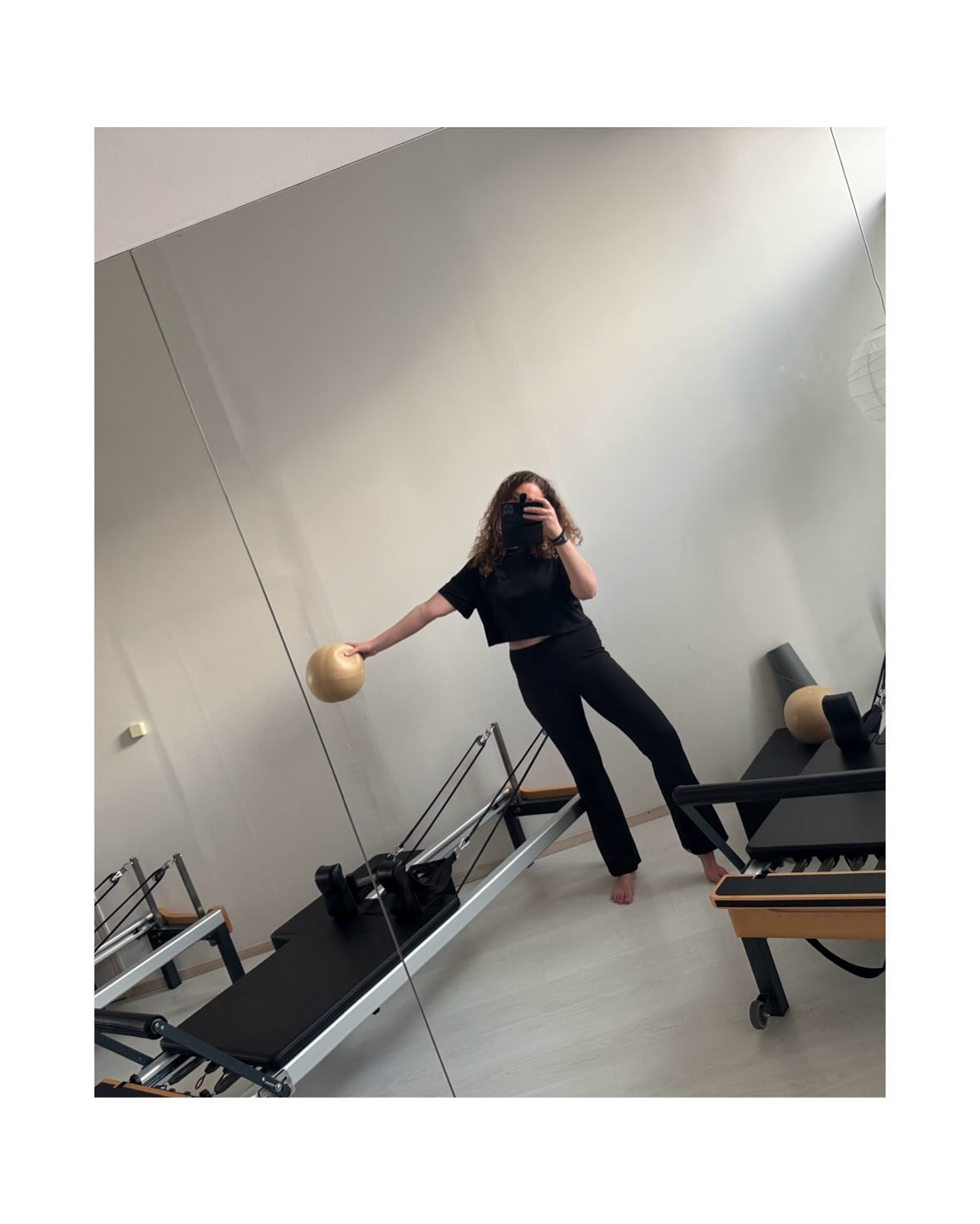 Reformer at @lotus.wellnesscenter ! Come check us out if you’re in Lefkada 💪♥️