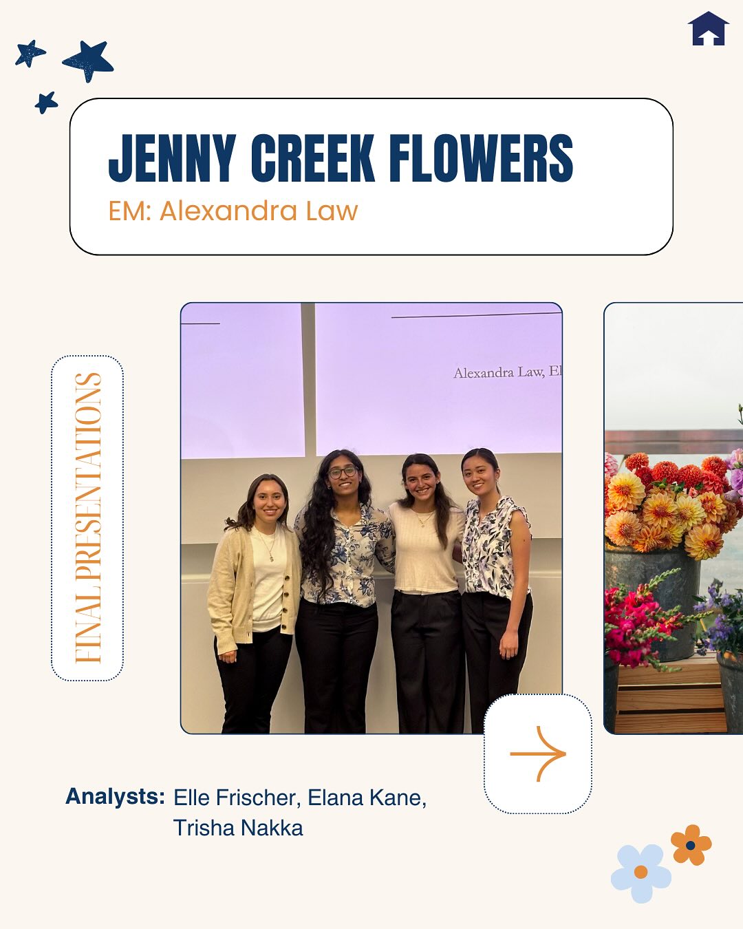 Congratulations to our EMs and analysts on their final presentations and all that they were able to accomplish this semester!