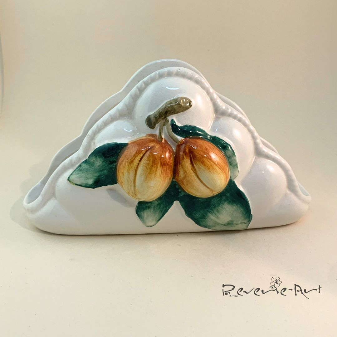 Transform your dining table with this Stunning Embossed Hand Painted Italian Porcelain Napkins Holder! Perfect for those elegant garden parties. Link in Bio #HomeDecor #GardenParty #VintageStyle