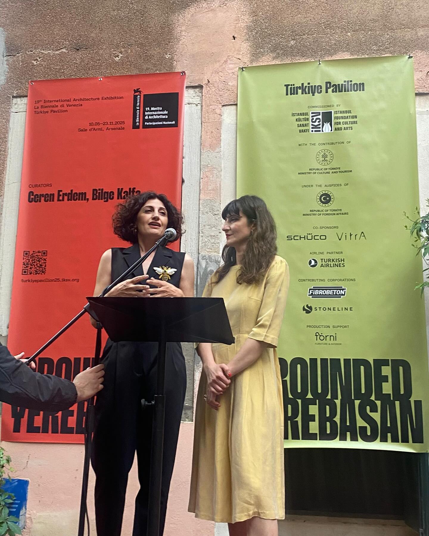 We finally opened our Venice exhibition! Yerebasan/Grounded @turkiyepavilion.venice
Feeling so grounded and grateful—we poured our hearts into this project, and we hope the kinship we tried to build with all beings will be contagious.
Big love to our amazing team, participants, friends, supporters, and family.
A special thank you to my grandmother, who taught me to connect with the earth when I was little. I wore her 50-year-old dress to the opening in her honor.
Being proud is sweet—but sharing something you truly believe in? That’s beyond words.
And last but not least, thank you, sister @crnrdm you are amazing. 👠🧿🧿