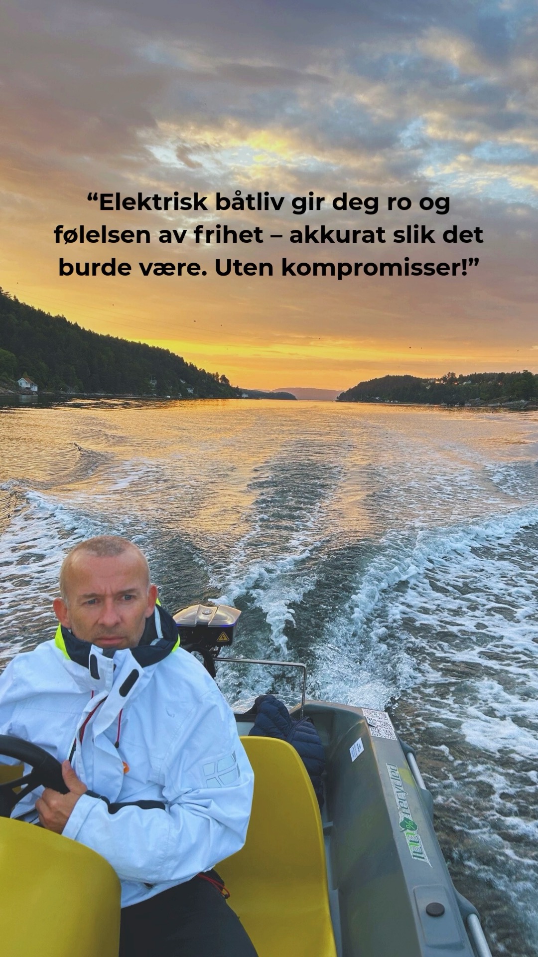 Gi sansene spillerom og nyt naturen 🌊 🌅
Stillegående. Utslippsfri. Full av kraft.
Det handler ikke bare om teknologi – det handler om den gode følelsen. Å gli lydløst gjennom vannet, høre fuglene kvitre, puste inn sjøluften eller se fisken vake i det blikkstille vannet. Det å vite at du gjør noe bra for naturen – uten å ofre kraft eller frihet.
💚🧡 Impulse Power gir deg en ny måte å oppleve båtlivet på – roligere, renere og likevel full av energi.
📸 Del gjerne et bilde fra ditt eget båtliv og tagg oss – eller tagg noen du vil ta med på tur.
#impulsepower #impulsekraft #båtliv2025 #renerefremtid #stillhetpåvannet #elektriskkraft