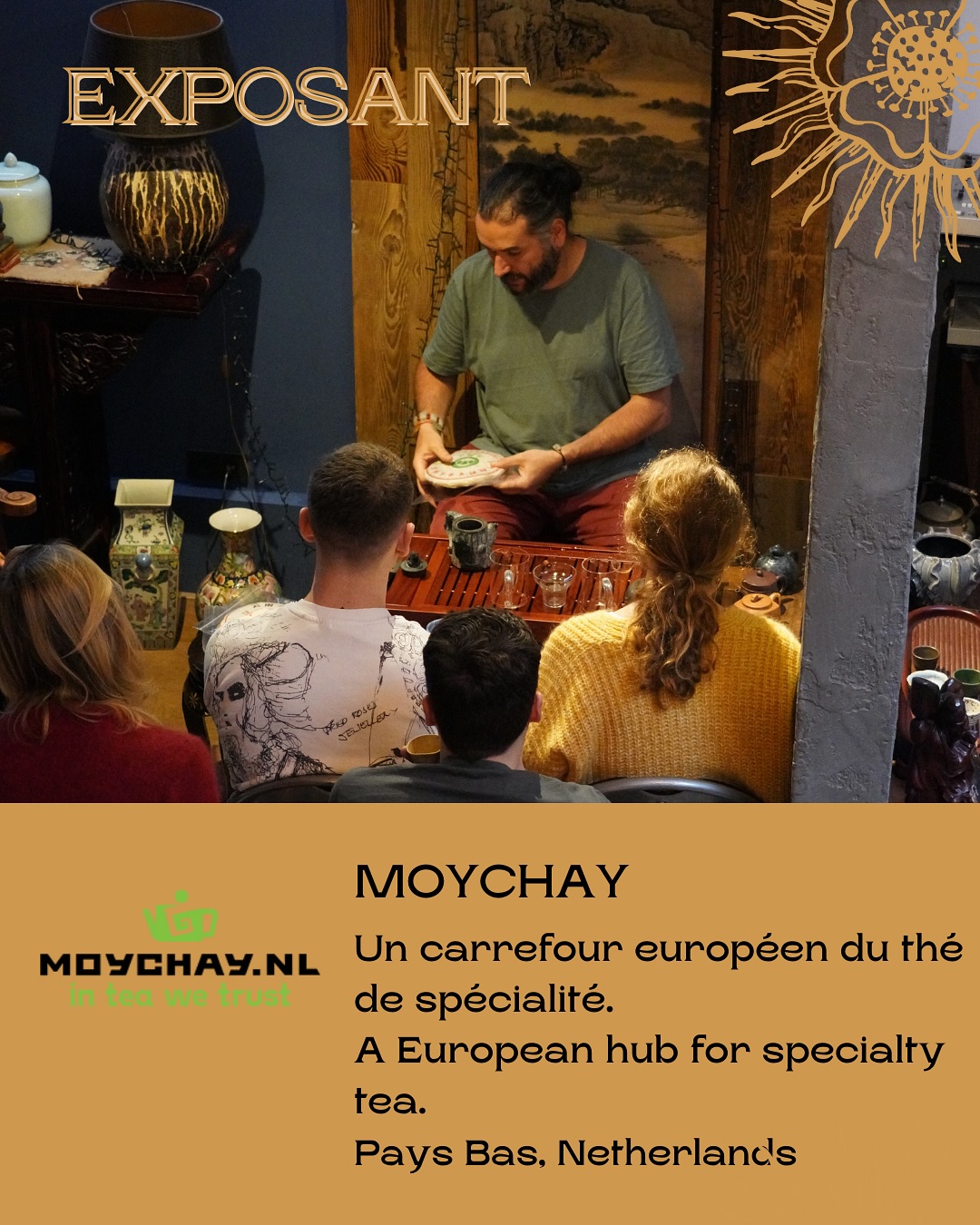 ✨ NOUVEL EXPOSANT – MOYCHAY.NL ✨
📍Amsterdam, Pays-Bas
Un carrefour européen du thé de spécialité.
Fondé par Sergey Shevelev, expert international du thé, Moychay.nl est une maison incontournable à Amsterdam, avec une collection de plus de 350 thés naturels issus de petites fermes artisanales en Chine, Japon, Taïwan, Thaïlande, Vietnam, Géorgie… et même aux Pays-Bas.
🍃 À travers ses cérémonies authentiques, ses dégustations personnalisées et son artisanat du thé, Moychay fait vivre une culture pluriséculaire dans un esprit durable, équitable et communautaire.
🌱 Pour le Paris Tea Festival, Moychay est aussi sponsor officiel :
→ Il offre à chaque visiteur une tasse en porcelaine fine fabriquée en Chine
→ Et a conçu spécialement pour l’événement un thé compressé exclusif, à découvrir sur place !
Retrouvez Moychay.nl au Paris Tea Festival
📍Dimanche 15 juin 2025
🏛️ Maison Internationale de Paris
🎟️ Billets en ligne → lien en bio
——
✨ NEW EXHIBITOR – MOYCHAY.NL ✨
📍Amsterdam, Netherlands
A European hub for specialty tea.
Founded by Sergey Shevelev, international tea expert, Moychay.nl is a leading tea house in Amsterdam, offering a curated collection of over 350 natural teas sourced directly from small farms in China, Japan, Taiwan, Thailand, Vietnam, Georgia — and even the Netherlands.
🍃 Known for its authentic tea ceremonies, personalized tastings, and handcrafted teaware, Moychay combines centuries-old traditions with a strong commitment to sustainability, fair trade, and community.
🌱 As an official sponsor of the Paris Tea Festival, Moychay offers:
→ A fine Chinese porcelain cup gifted to every visitor
→ A limited-edition compressed tea, created especially for the festival
Meet Moychay.nl at the Paris Tea Festival
📍Sunday 15 June 2025
🏛️ Maison Internationale de Paris
🎟️ Tickets available now → link in bio
#MoychayNL #AmsterdamTeaHouse #SpecialtyTea #TeaSponsor #ParisTeaFestival #ptfouiouioui🔥