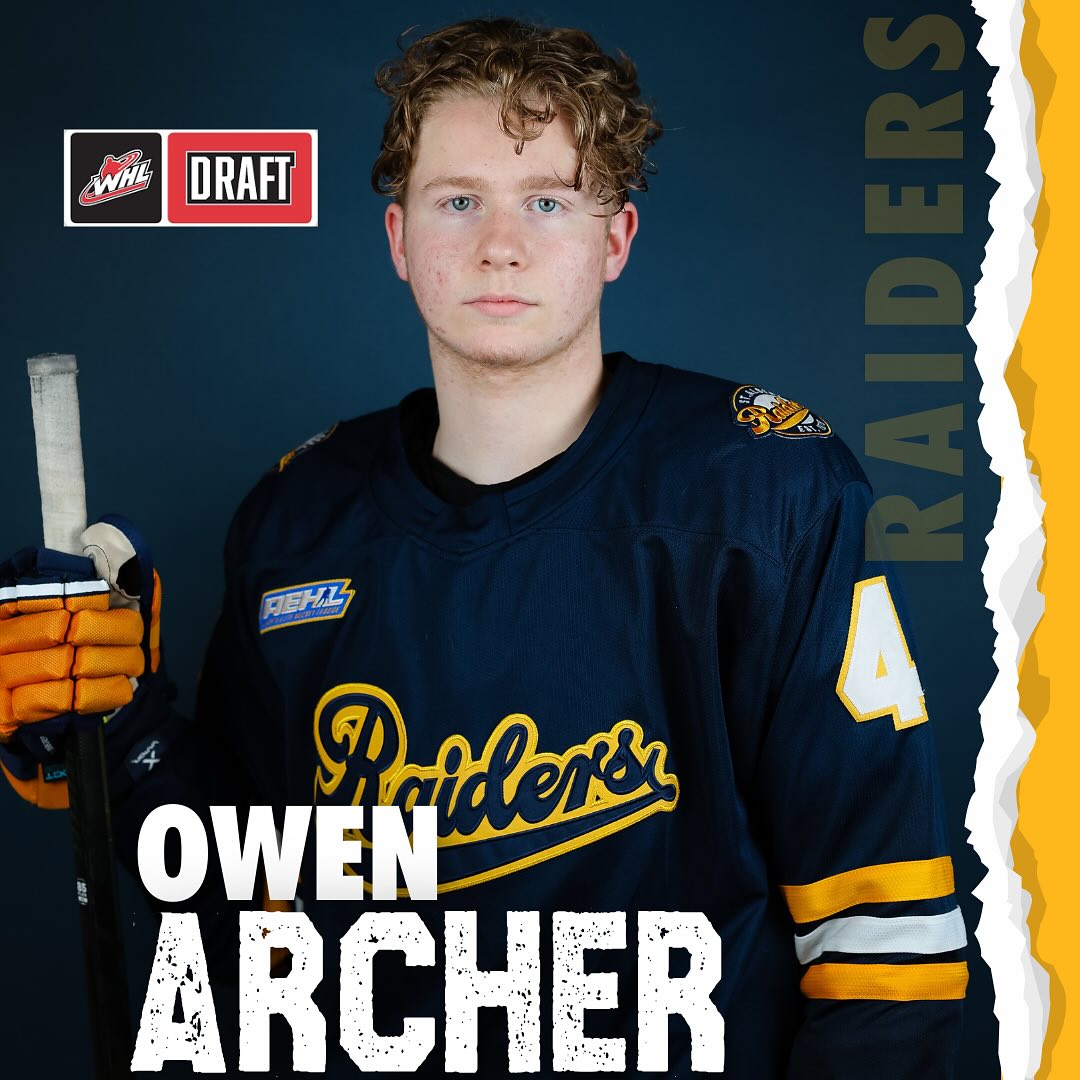 Next up... Owen Archer!
Selected 32nd overall in the WHL Draft by the Red Deer Rebels.
Congratulations, Owen!
@raiders.sabres @rdrebels @aehl_ha