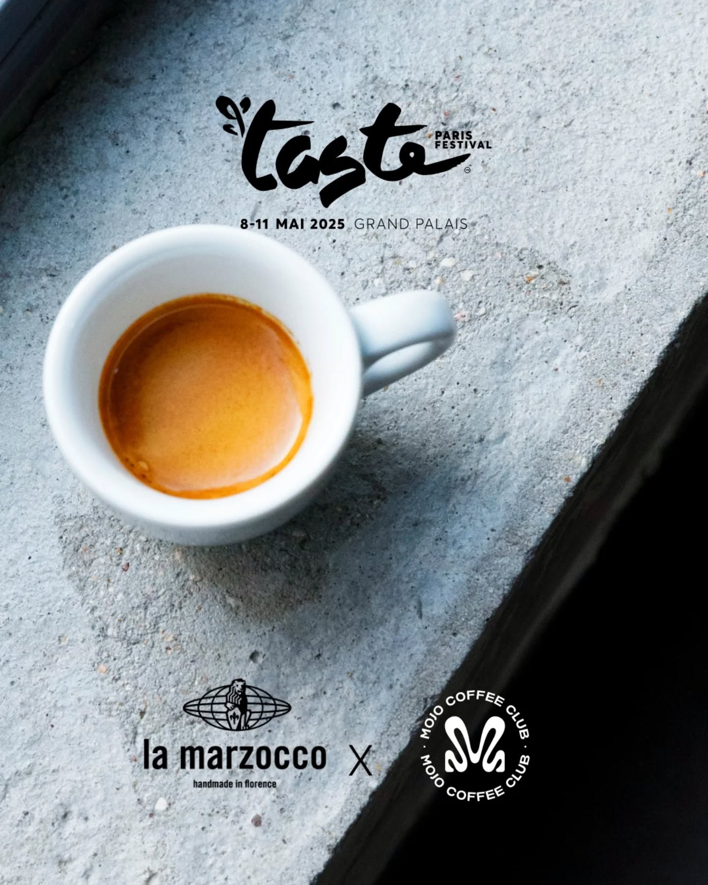 MOJO à Taste Of Paris
RDV ce samedi sous la verrière du Grand Palais pour @taste_of_paris_official. Nous sommes très heureux de rejoindre la formidable équipe de @lamarzoccofrance pour cet événement incontournable de la gastronomie parisienne ⭐
Au programme, sur les machines @lamarzoccofrance
- un espresso bar, avec toutes nos boissons servies par notre équipe
- une masterclass café à 14h
- des cocktails à base de café le soir 🍸
On a hâte de vous y voir. À samedi !
📍@taste_of_paris_official, Grand Palais, Paris
🕛 samedi 10 mai / 11h30-16h puis 19h30-23h30
📷 @paulinegouablin
•
•
•
#tasteofparis #frenchgastronomy #cuisineparis #cafedespecialité #grandpalais #madeinparis