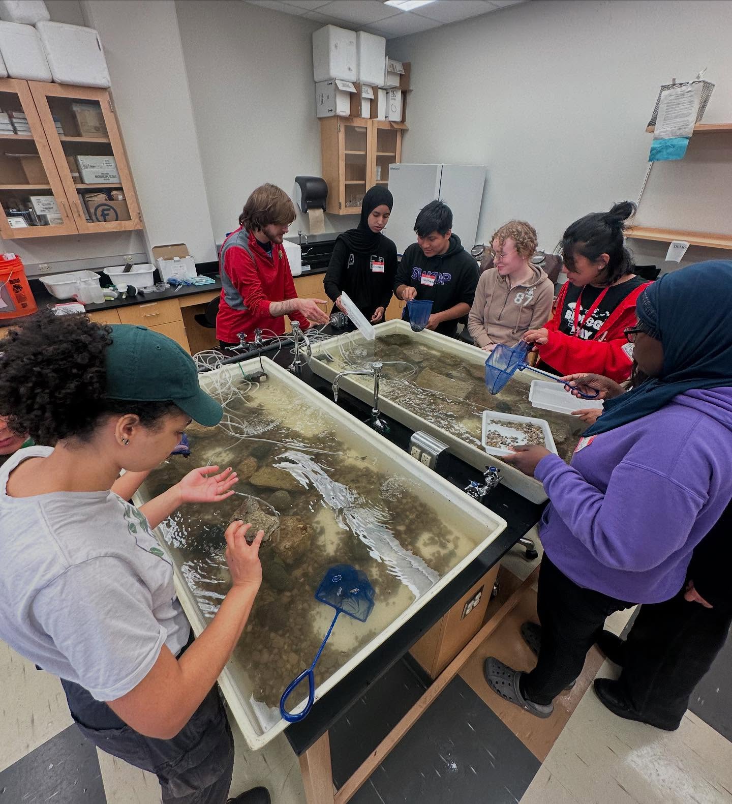 The Field Center team had an eventful week! Hughes , Aiken and Lockland high school visited UC for the annual Biology day event. We enjoyed meeting so many students and sharing our living stream demonstrations.