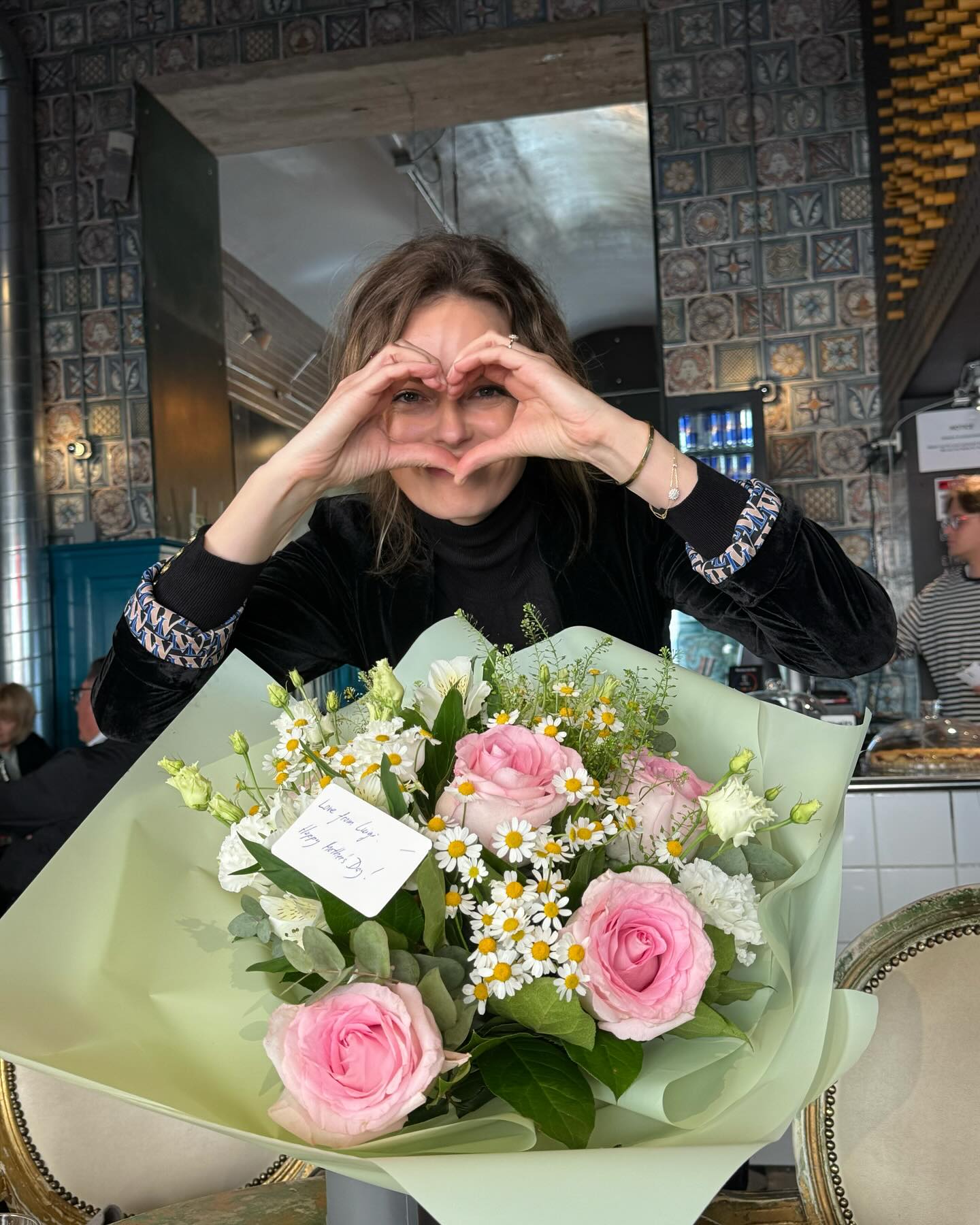 Happy Mother’s Day to all mothers ever🌷
Im blessed blessed blessed
Luigi🌷Sophi🌷Sage🌷
Many thoughts of my mom🌷
And the design Luigi did for Kafka is fantastic. Sitting there today observing random people taking photos of the menu made my heart dance also. @kafkahummuscafe Praha @elswhr.jp @luigi.osako