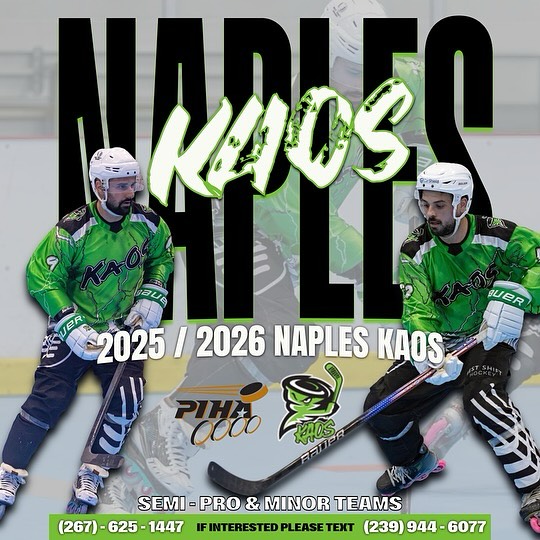 BREAKING NEWS!!! The Naples Kaos will now be hosting not only a Pro Team in @the_piha but will now be having both Semi Pro & Minor teams.
Please reach out to the numbers listed for more details.