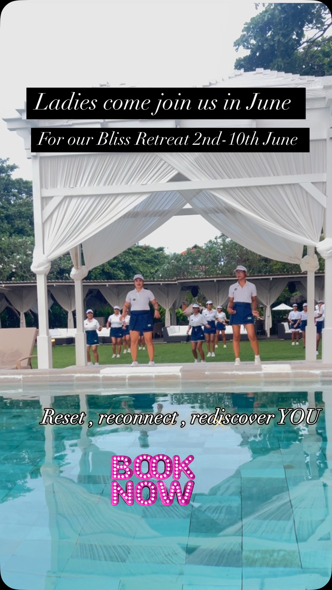 Embark on a life changing journey to Bali.
Join me in exploring this diverse island, where we will visit ancient temples & participate in sacred ceremonies unique to Bali.
Water purification ceremony / Fire ceremony where you will release past traumas & set new intentions for the future.
Plus a sound healing session to help balance your mental, spiritual & physical well being.
Enjoy a traditional Legong dance at Ubud palace & visit the cheeky monkeys at the Monkey Forest.
Stroll through vibrant markets shop in local shops specialising in all things Bali, indulge in delicious local cuisine,
be pampered in luxurious spas.
Enjoy fun & informative classes in Balinese cooking, making Caning Sari (local offerings), Jamu (ancient tonic)
& natural beauty products using produce from the resorts gardens.
Enjoy a traditional english high tea, sit with our feet in the sand watching a stunning Balinese sunset,
& enjoy a cocktail at one of Bali’s most popular roof top bars.
From your V.I.P. pick up service from the airport you will be guided throughout the whole retreat.
Connect with like-minded, inspiring women ,making new friends.As well as leaving plenty of time to relax by a pool with a book in your hand.
Embrace this journey with an open heart & mind, welcoming new experiences ,this is your time to reconnect with yourself.
Immerse yourself in unforgettable experiences & return home with amazing memories ,feeling refreshed, renewed & rejuvenated.
Leave all the details to me & let me guide you on your adventure on the island of the gods.🌸
2nd June 2025
3 nights KERAMAS
3 nights UBUD
2 nights SEMINYAK
www.balisoulsistersretreats.com
Or
https://bookretreats.com/r/9-day-womens-wellness-bliss-retreat-last-minute-price
#balisoulsisters #bali #baliretreats #womenwhotravel #womenwhotravel #baliwomensretreats #wellnessretreatinbali #comejoinus #baliindonesia #baliretreatvibes #balibestretreats