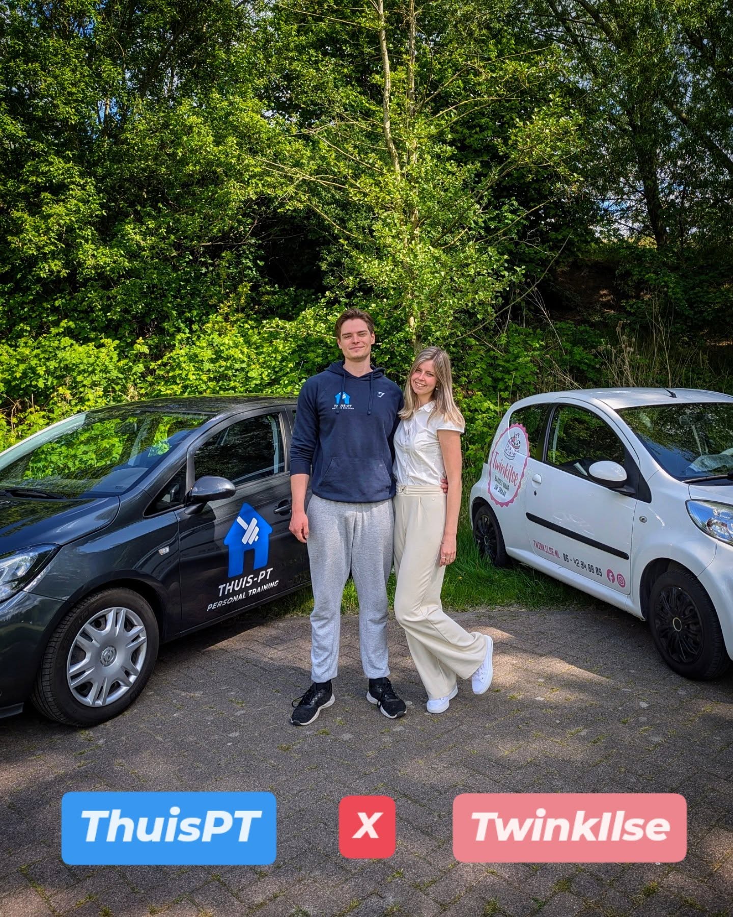 Ilse en Mathijs samen een ondernemend couple❗
Banketbakker en een personal fitness trainer wat een combi 😵💫 Bij Ilse bestel je heerlijke taarten en gebakjes 🎂 en bij mij...sport je ze er weer af 💪😂