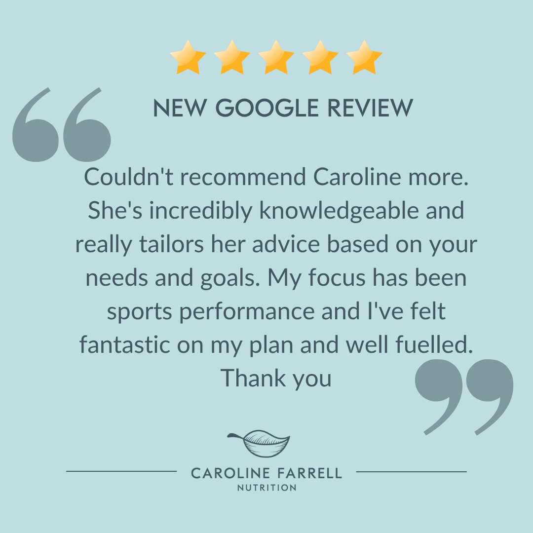 Thank-you to my lovely client for taking the time to leave me a Google Review. It was a pleasure to work with such an engaged and motivated athlete.