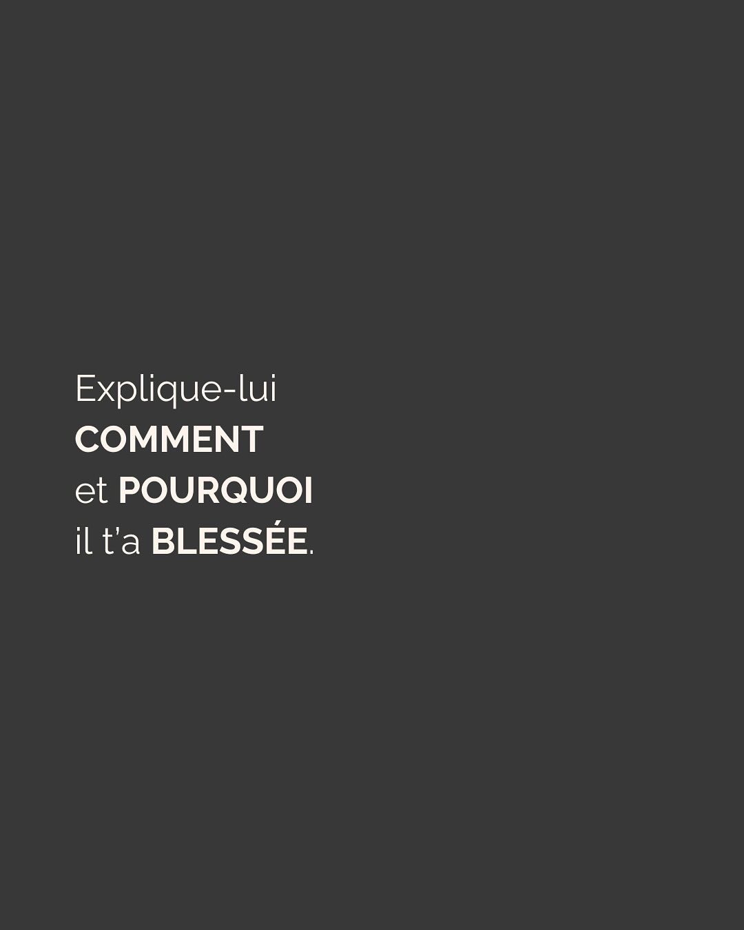 Cela va sans dire que dans un conflit, toute forme de violence verbale (manipulation, insulte) ou physique est un RED FLAG ABSOLU et qu’il faut fuir sans attendre…
————————————————————————
Je suis Emilie, thérapeute & coach diplômée spécialisée dans la dépendance affective et les troubles émotionnels.
J’aide les femmes qui souffrent de schémas toxiques répétitifs à aimer sereinement et librement, sans plus jamais s’oublier.
Tu te reconnais dans mes posts ? Prenons 30 minutes pour faire connaissance.
Rdv sur mon site emilie-leduc.com ou dans le lien que tu trouveras ci-dessus dans ma bio
#dependanceaffective #manipulation#relationtoxique#addiction#dependance#peurs#blessuredabandon#rupture#couple#hypersensibilité #emotions #gestionemotions #hypersensibles #abandon #perversnarcissique #depression #blessuredelame #selflove #amourdesoi #tinder#date#rencontre #angoisse#solitude #lovecoach #pn #devperso #amourdesoi