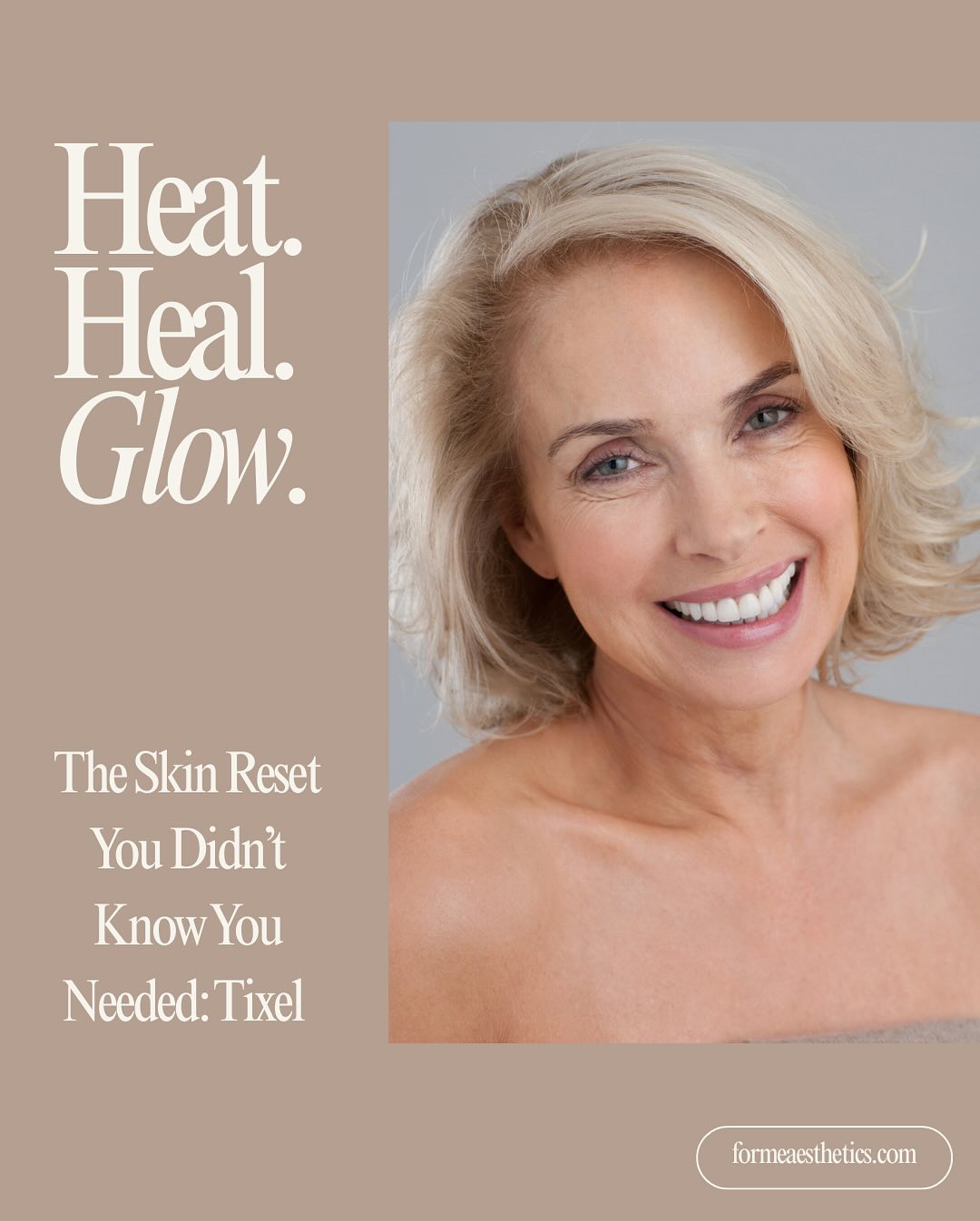 Heat. Heal. Glow!
Harness the power of heat for firmer, brighter, smoother skin.
Tixel transforms without needles or downtime - just that lit-from-within glow.