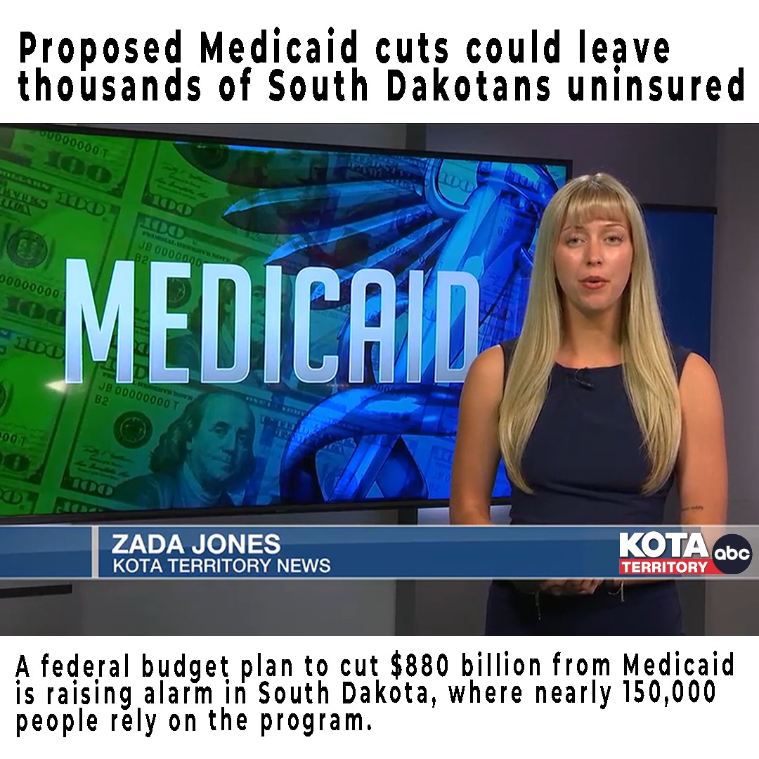🛑 Congress is proposing $880 BILLION in Medicaid cuts. That puts 150,000 South Dakotans on the chopping block.
In a rural state like ours, that’s devastating. We already struggle with access to care—this would make it worse.
Mothers. Children. Seniors. Small businesses. Farmers. No one is spared.
This is a direct threat to our health and our future.
#handsoffmedicaid now.
#MedicaidMatters #StopTheCuts #ruralhealth #southdakota #kotanews