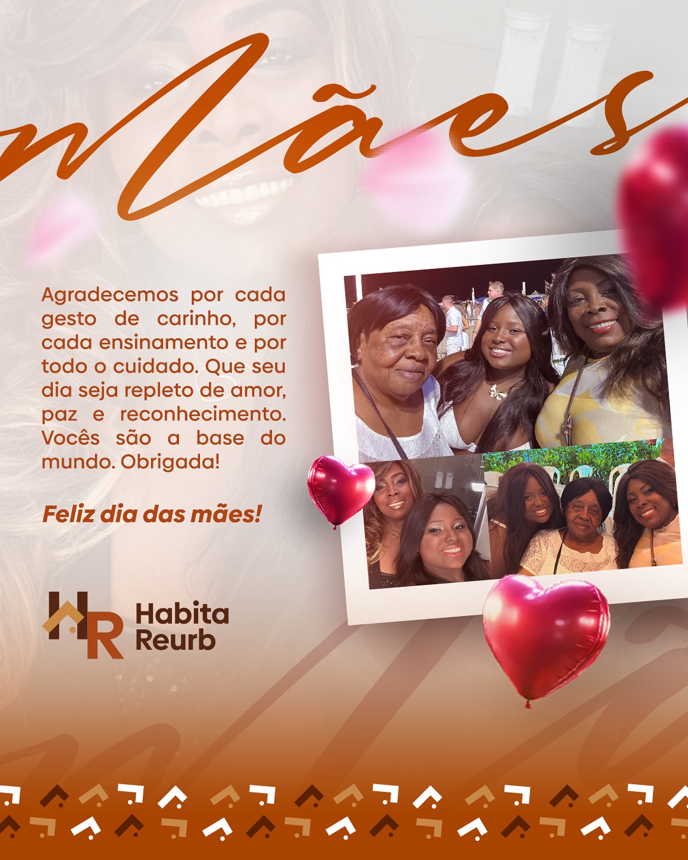 Hoje celebramos o amor mais puro e a força mais inspiradora: o amor de mãe. Feliz dia das mães! 💖