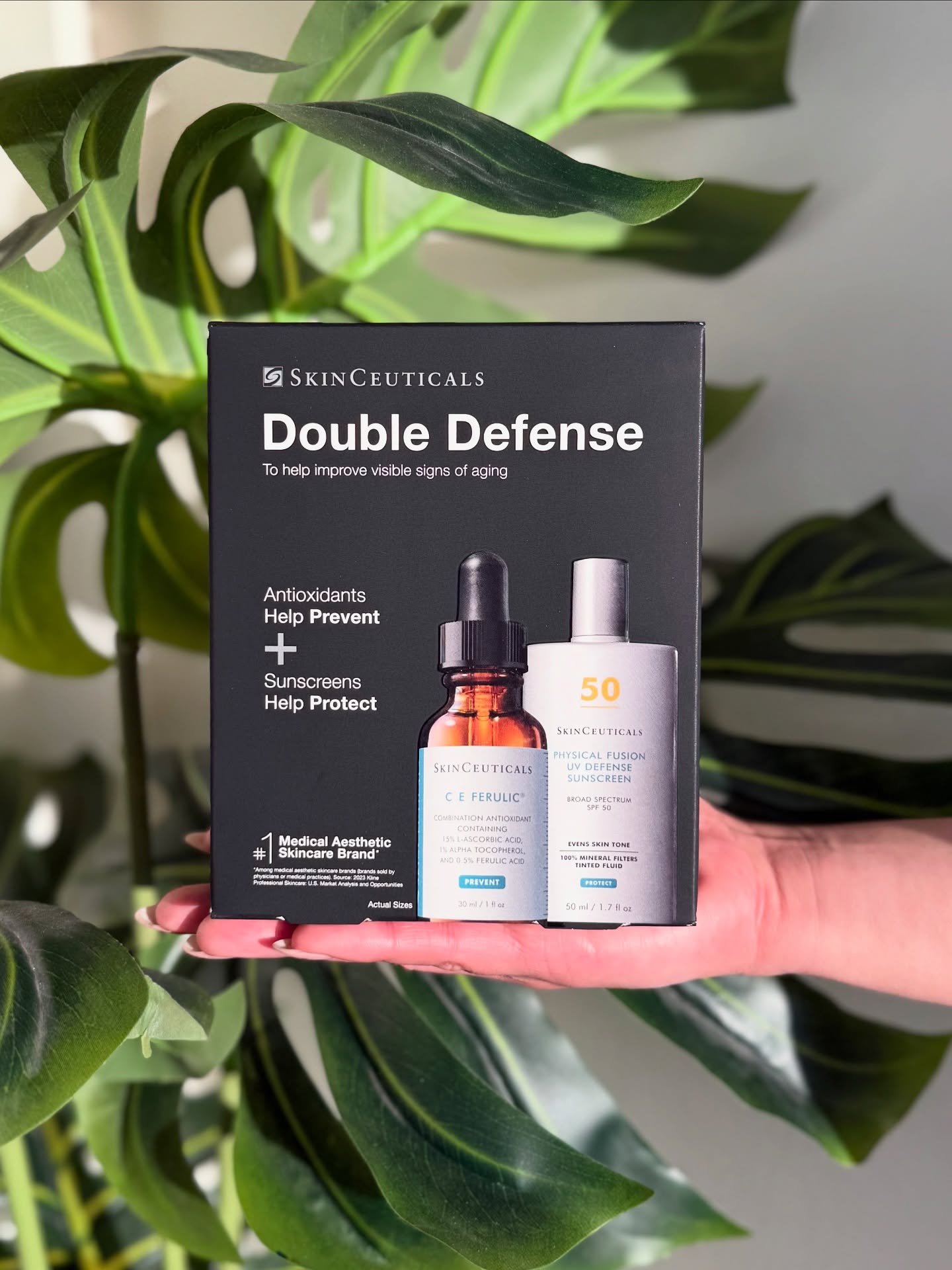 Kick off your summer skincare routine with SkinCeuticals’ Double Defense, the ultimate duo designed to protect and perfect your skin all season long. This powerful set includes two favorites: C E Ferulic and Physical Fusion UV Defense SPF 50, working together to deliver antioxidant protection and broad-spectrum sun defense.
Start your morning with C E Ferulic, a potent vitamin C serum that neutralizes free radicals, brightens your complexion, and improves the appearance of fine lines and firmness. Follow up with Physical Fusion Tinted SPF 50, a lightweight, mineral-based sunscreen that not only shields your skin from UVA/UVB rays but also evens out your tone with a sheer, natural tint—perfect for those makeup-free summer days.
Whether you’re heading to the beach or just enjoying longer days outdoors, this dynamic duo keeps your skin radiant, protected, and ready for all the summer glow. Find this in clinic while supplies last! Don’t miss your chance to grab this summer essential.
#wheaton #naperville #chicago #summertimechi #skinceuticals #summeressentials