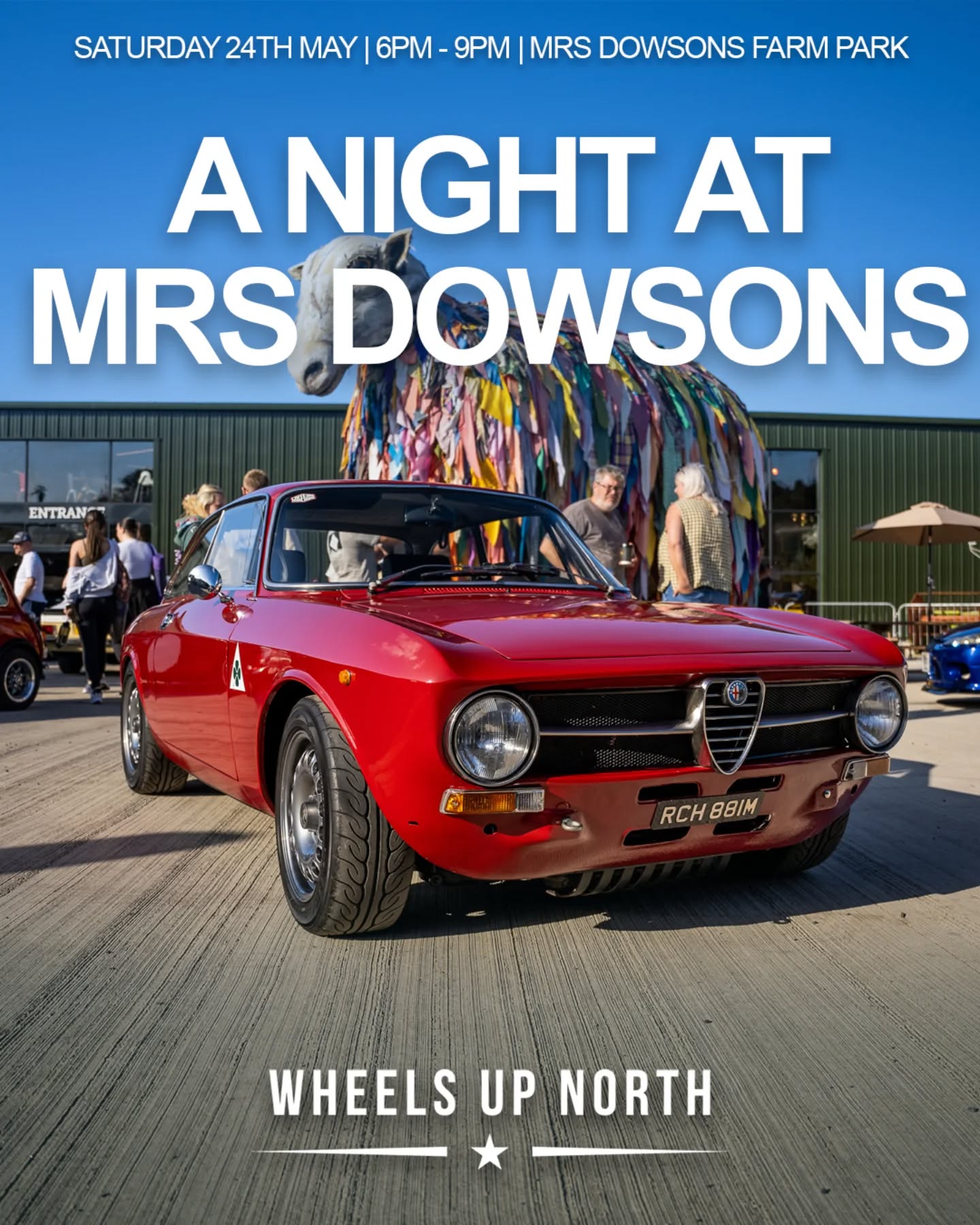 We are heading back to Mrs Dowsons! ๐คฉ
Join us as we host another meet-up with great food, bar, live music and, of course, lots of ice cream ๐๐ฆ
Tickets are ADVANCED ONLY and PER VEHICLE, so why not bring the family?! ๐
Venue: Hawkshaw Fold, Longsight Rd, Blackburn, BB2 7JA, UK (Mrs Dowsons Farm Park)
Date: Saturday 24th May
Time: 6pm - 9pm (DO NOT ARRIVE EARLY)
All tickets can be purchased via the link below!
https://www.wheelsupnorth.co.uk/tickets
Thank you, and see you all there! ๐
#WheelsUpNorth #ModifiedCars #ClassicCars #SuperCars #CarSceneUK #CarShow #CarEvent #MrsDowsons #MrsDowsonsFarmPark