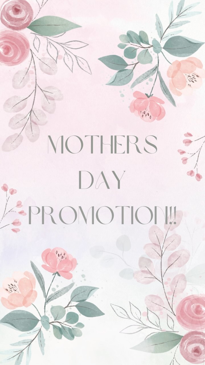 This week only! Happy Mothers Day! If your kids are too young to treat you l, then treat yourself, because you’re worth it. 💕