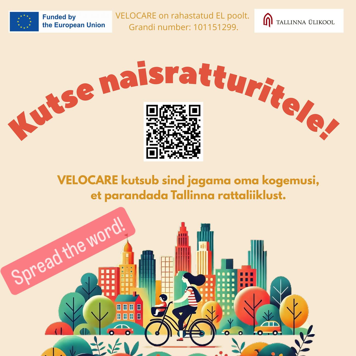 Tallinna naisratturid, tulge projektis osalema! Luban, et on põnev. Rohkem infi: https://www.marialindmae.com/post/velocare-otsib-osalejaid